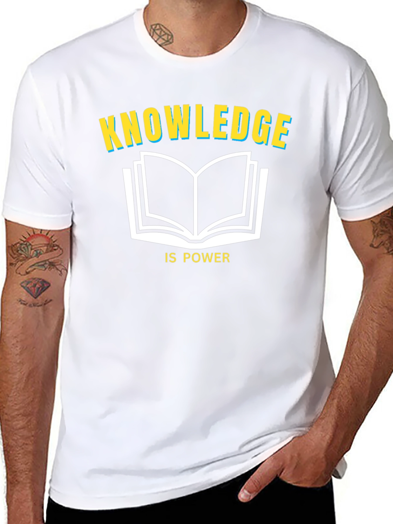 Knowledge is Power Black T-Shirt
