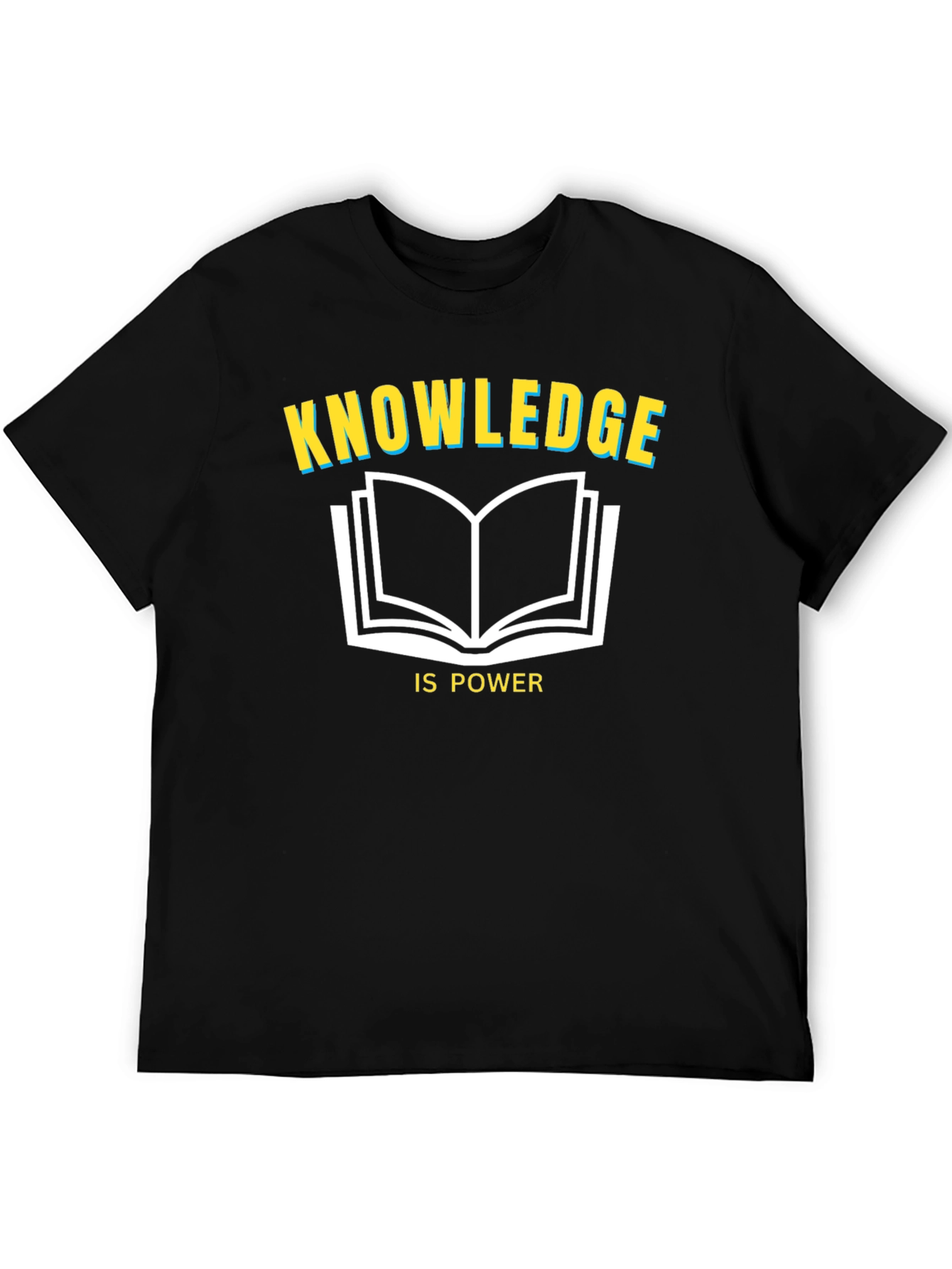 Knowledge is Power Black T-Shirt