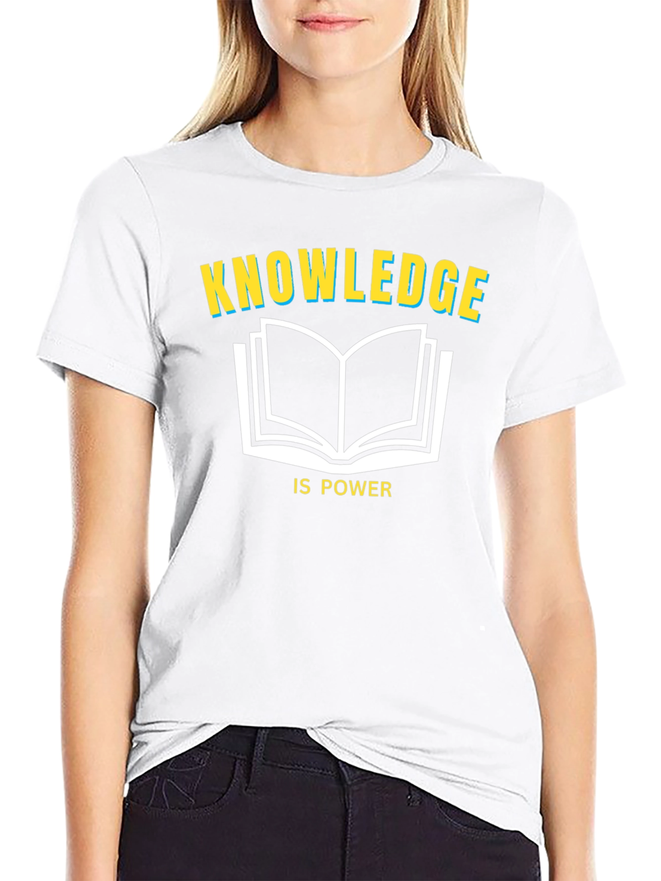 Knowledge is Power Black T-Shirt
