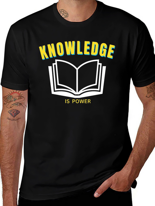 Knowledge is Power Black T-Shirt