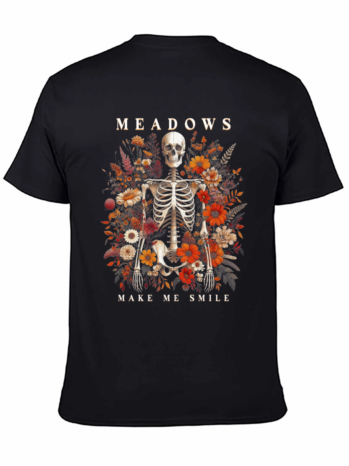 Meadows Skeleton Floral Graphic Tee