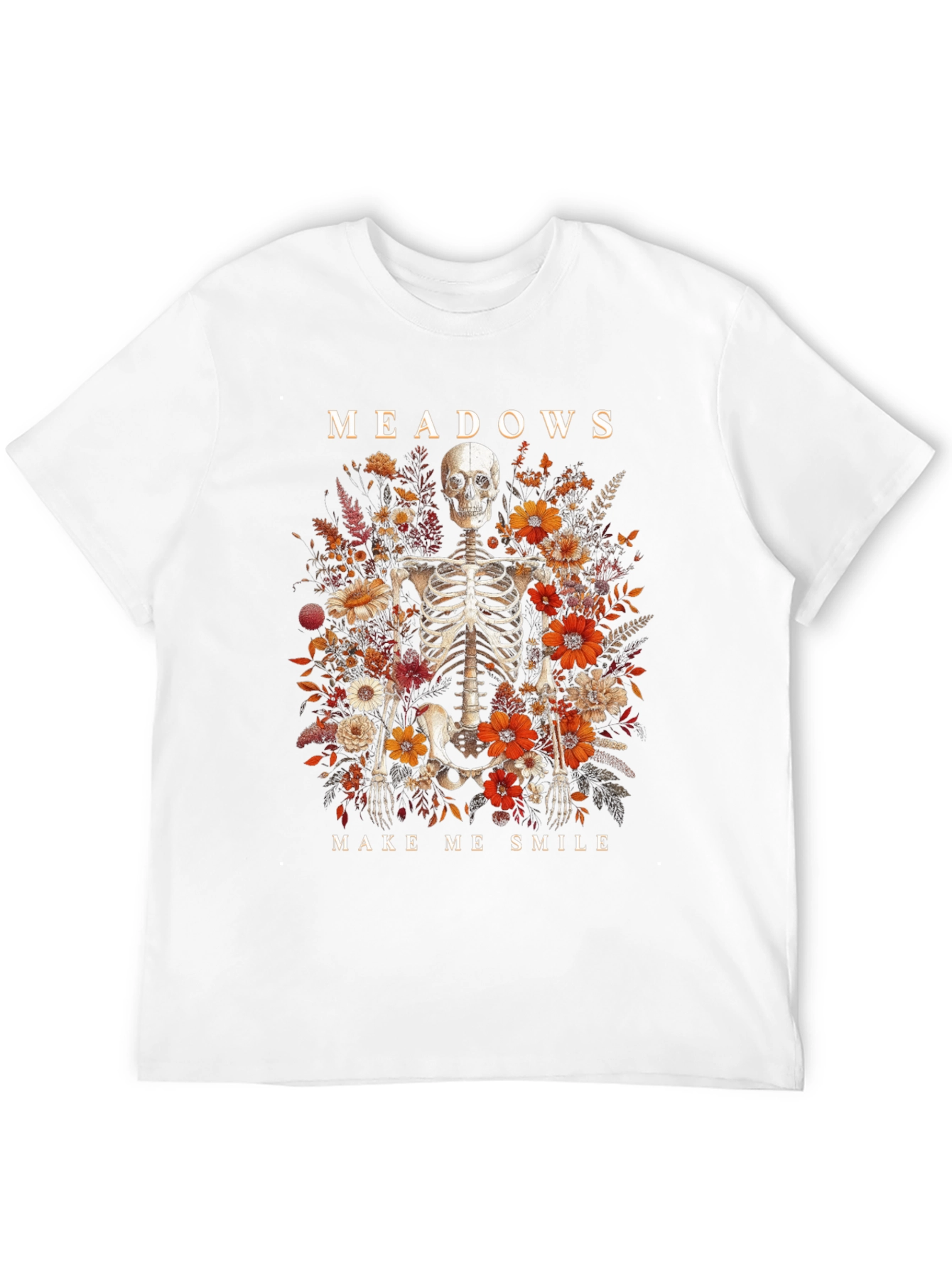 Meadows Skeleton Floral Graphic Tee