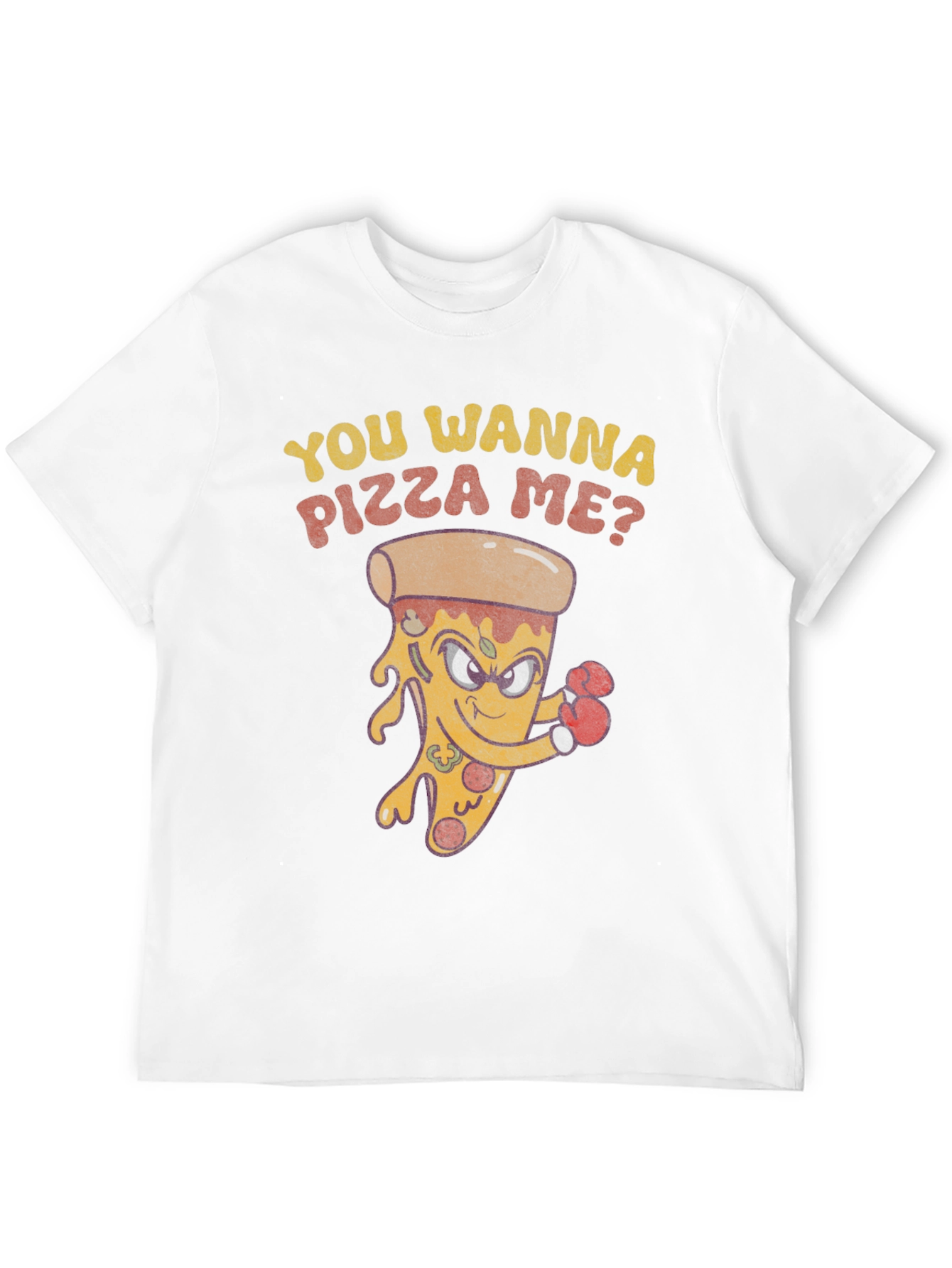 Funny Pizza Boxer Graphic T-Shirt