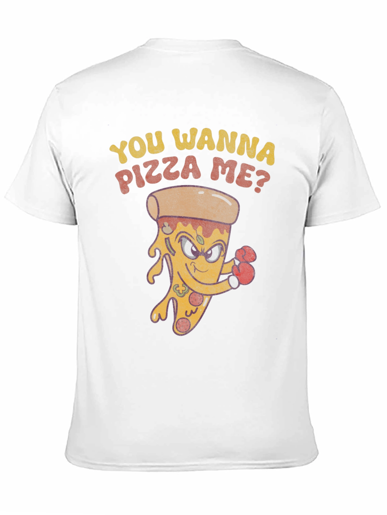 Funny Pizza Boxer Graphic T-Shirt