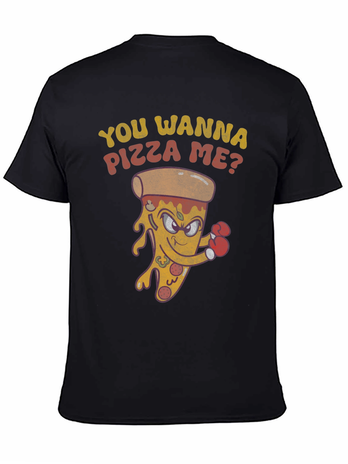 Funny Pizza Boxer Graphic T-Shirt