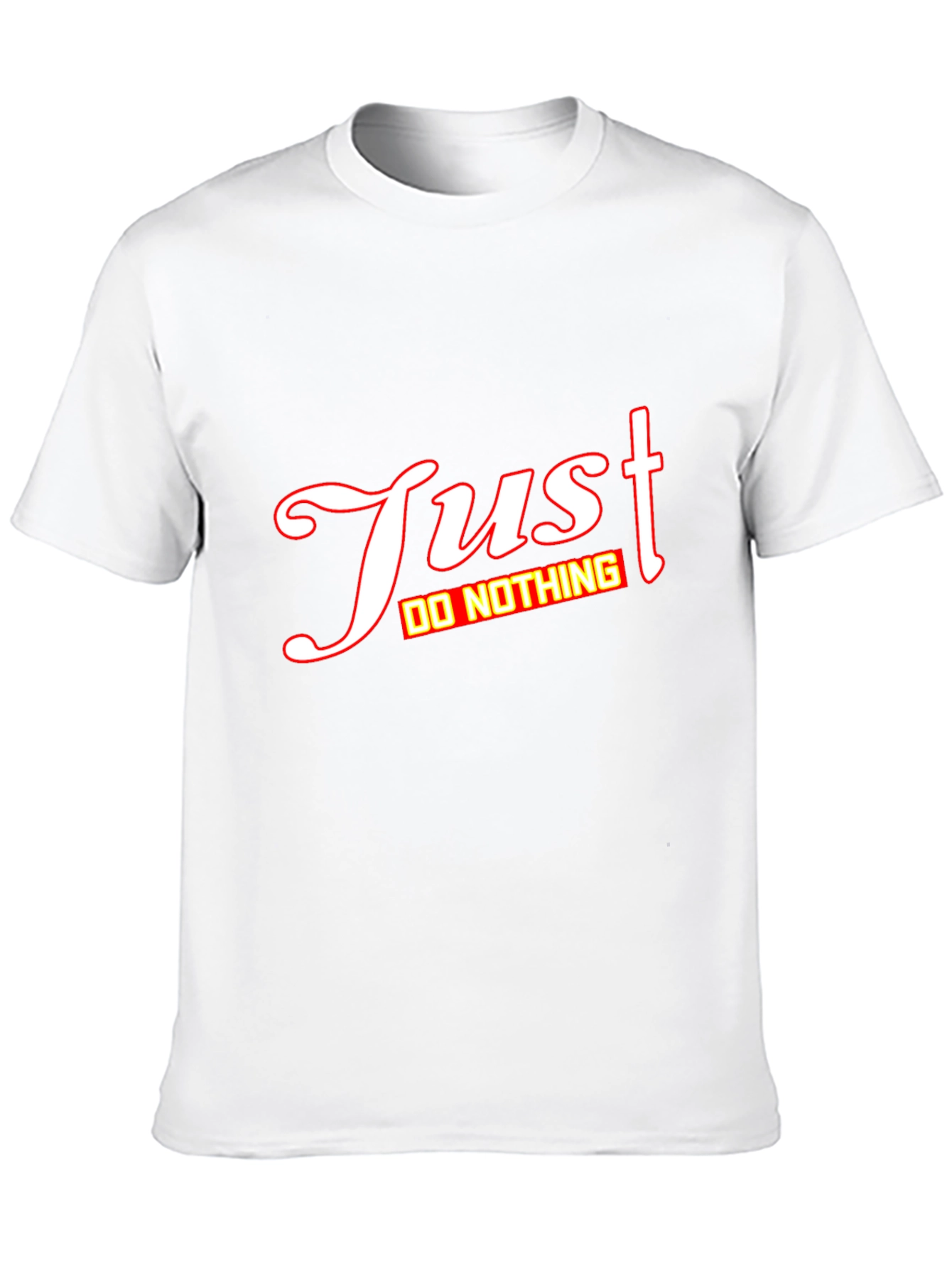 Just Do Nothing Graphic Tee - Mens Black T-Shirt