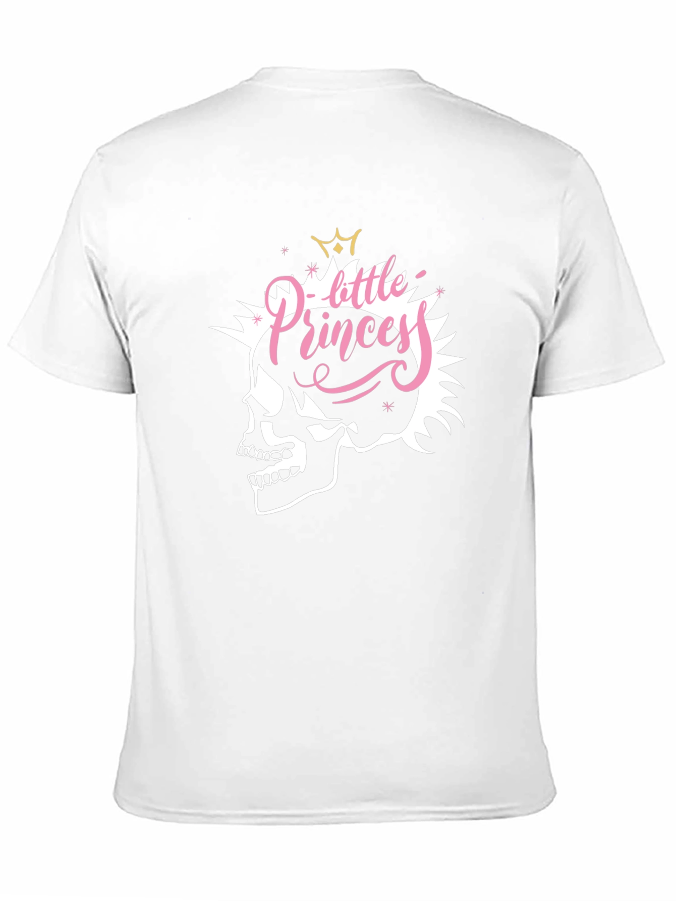 Skull Little Princess Black T-Shirt - Edgy Fashion