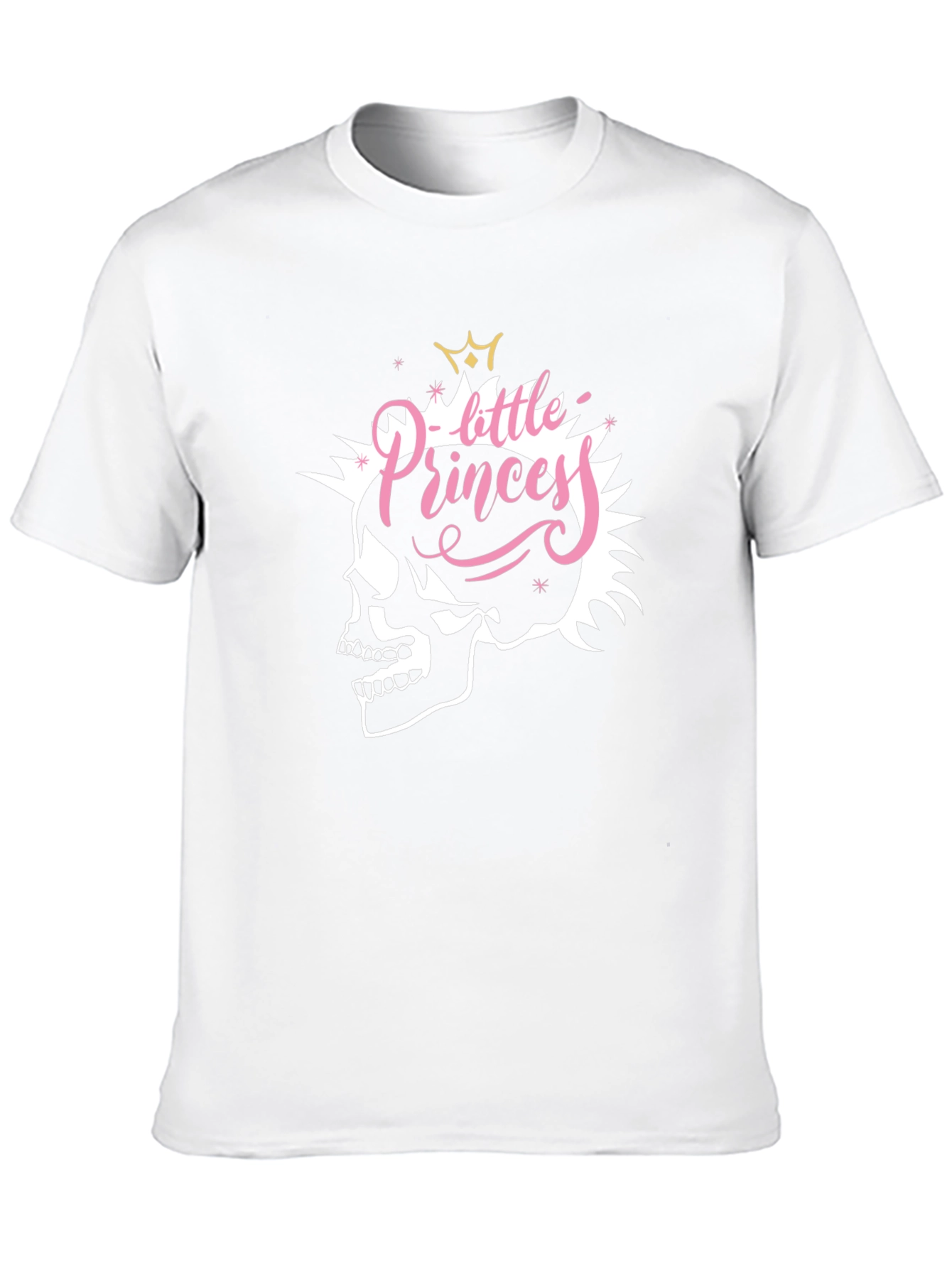 Skull Little Princess Black T-Shirt - Edgy Fashion