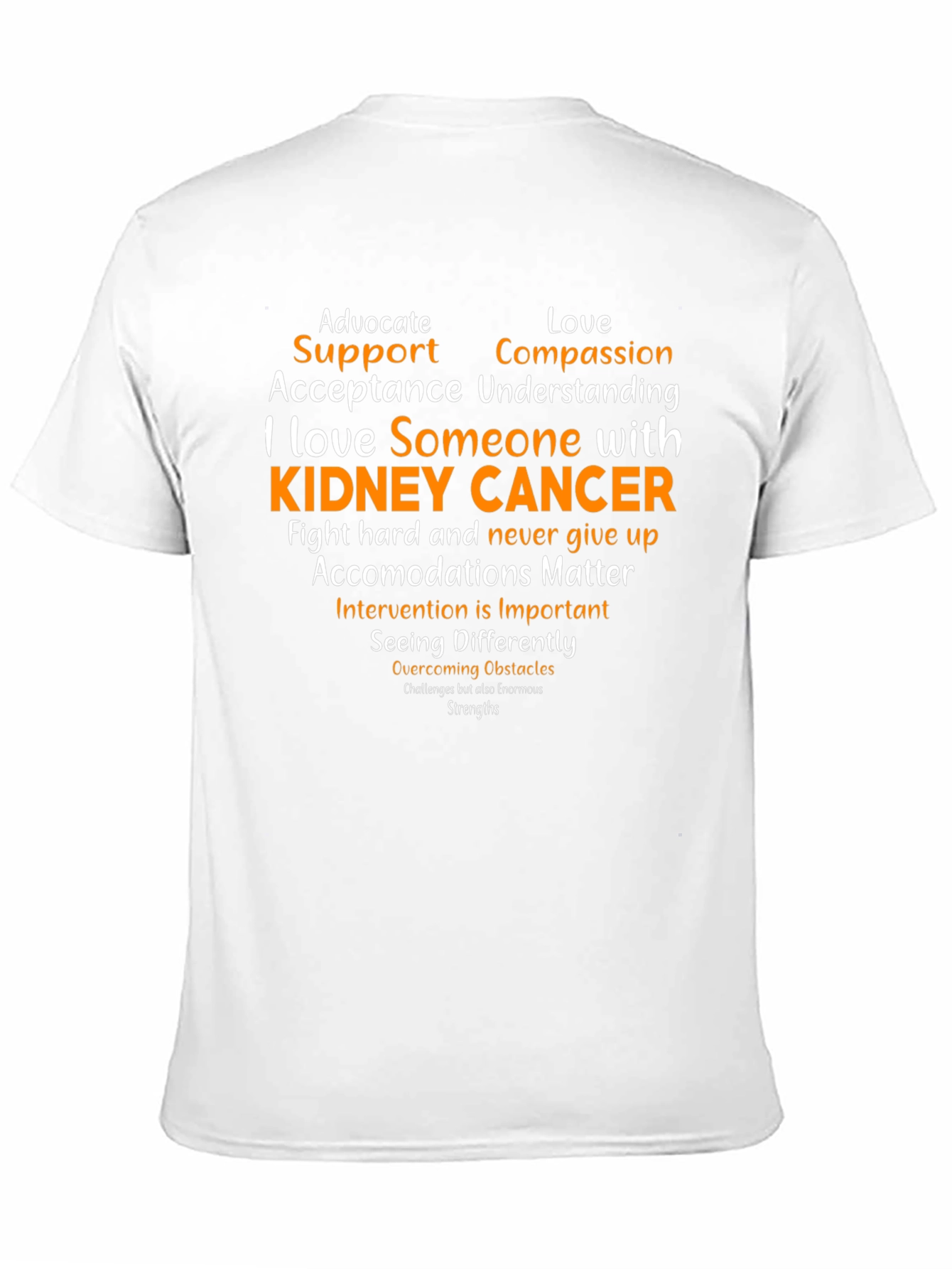 Kidney Cancer Awareness T-Shirt - Support & Love