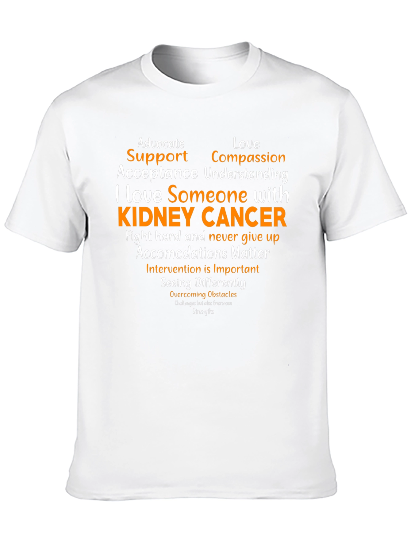 Kidney Cancer Awareness T-Shirt - Support & Love