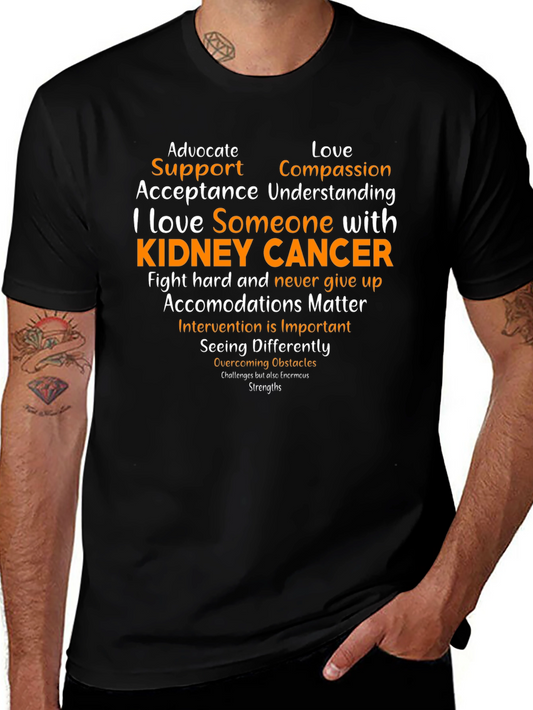 Kidney Cancer Awareness T-Shirt - Support & Love