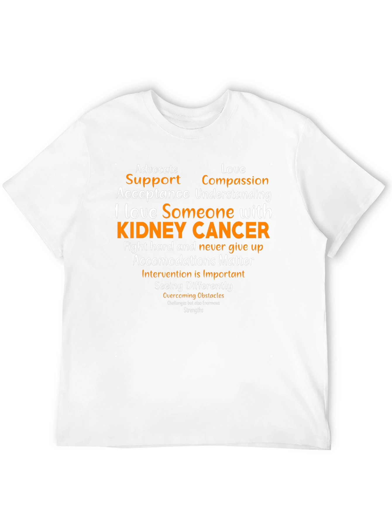 Kidney Cancer Awareness T-Shirt - Support & Love