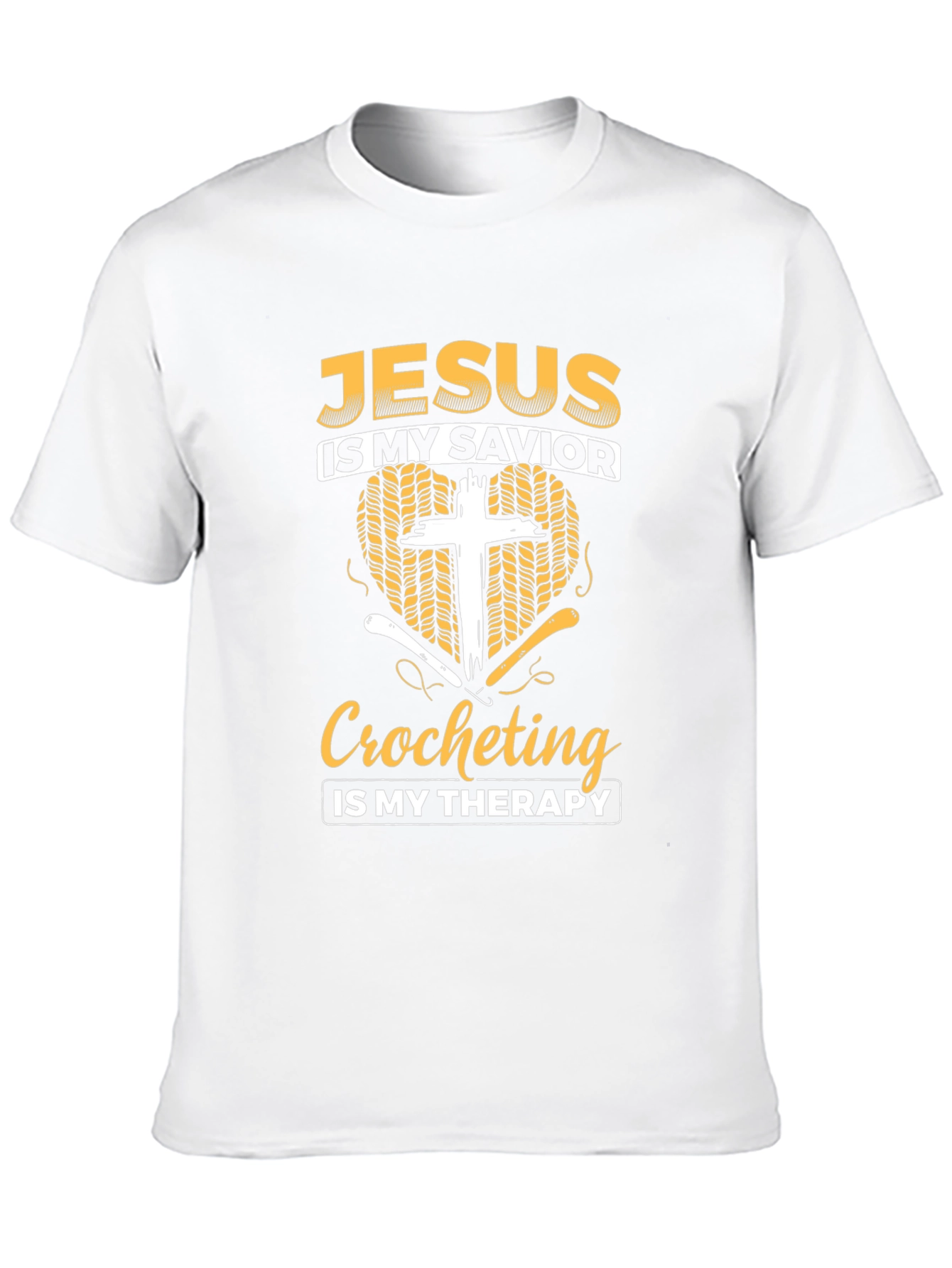 Jesus is My Savior Crocheting Therapy T-Shirt