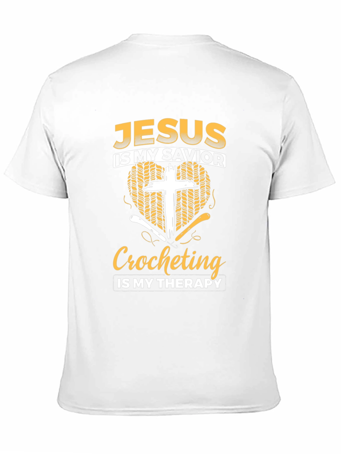 Jesus is My Savior Crocheting Therapy T-Shirt