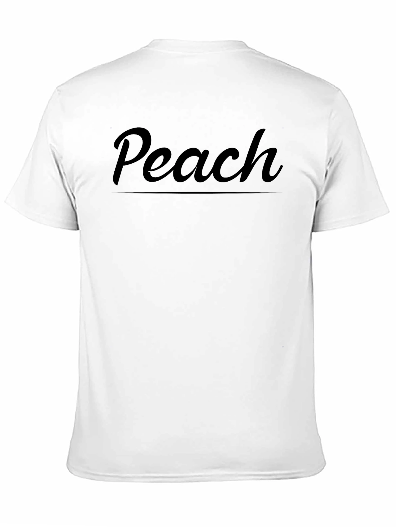 Peach Graphic T-Shirt - Soft Cotton Blend