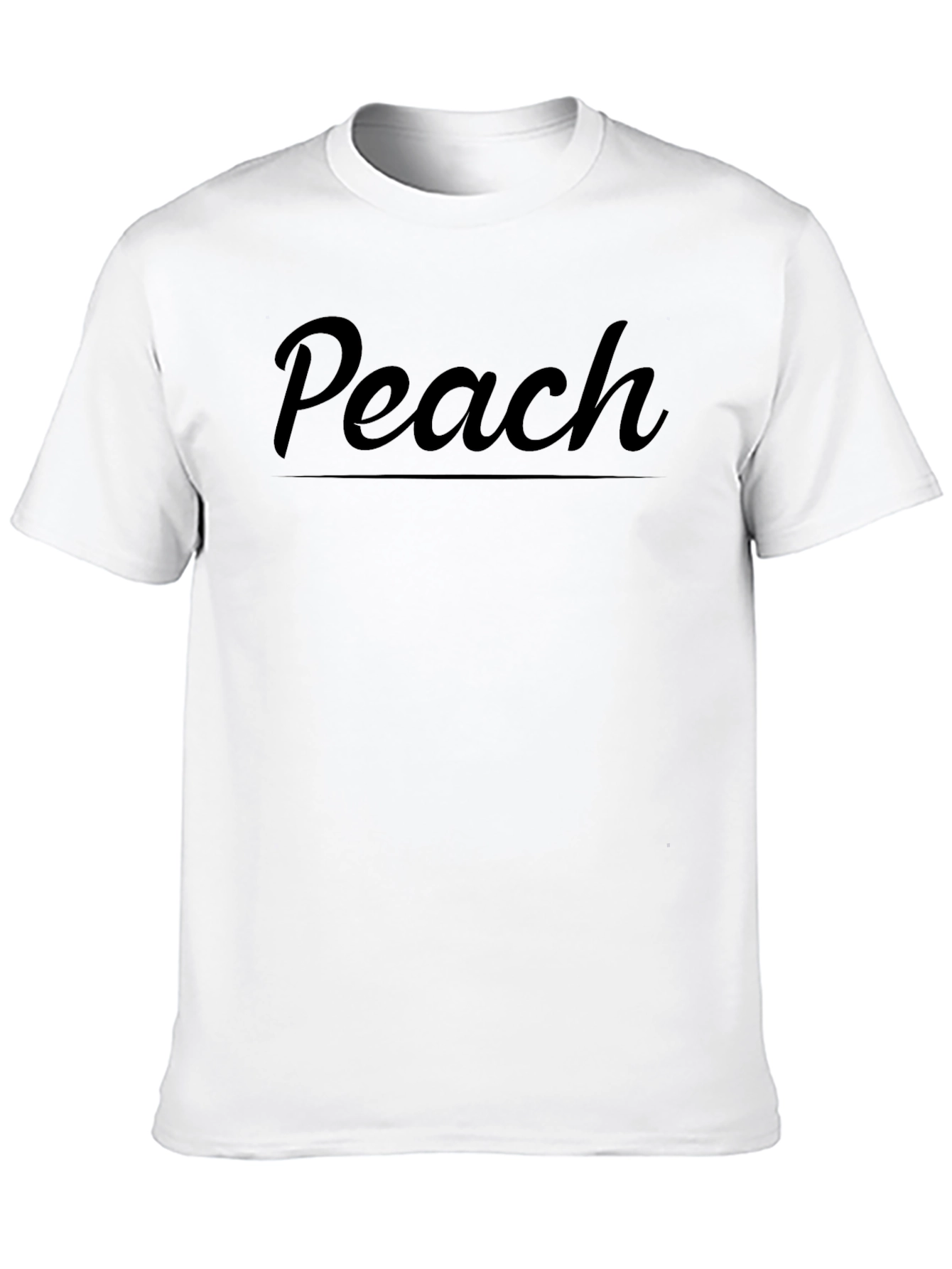 Peach Graphic T-Shirt - Soft Cotton Blend