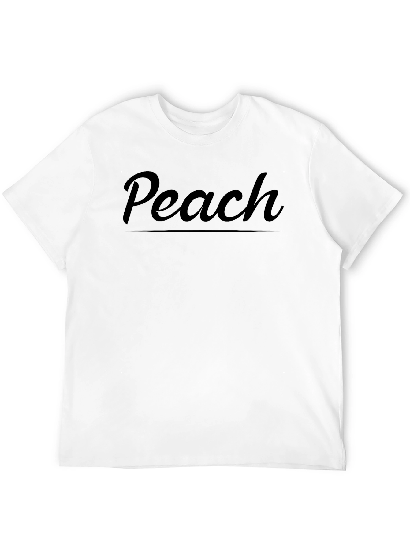 Peach Graphic T-Shirt - Soft Cotton Blend