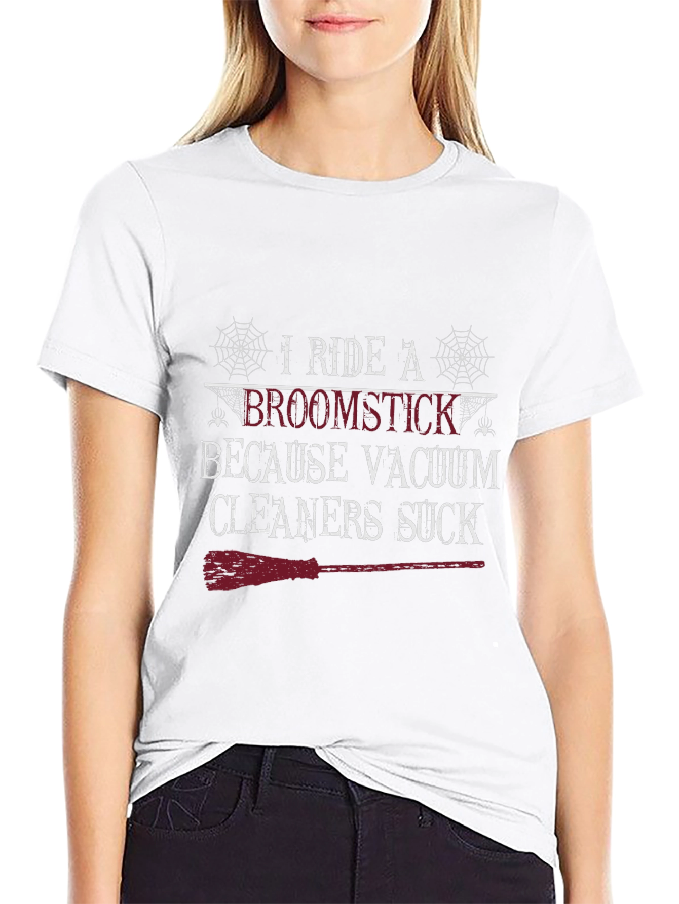I Ride A Broomstick Halloween T-Shirt