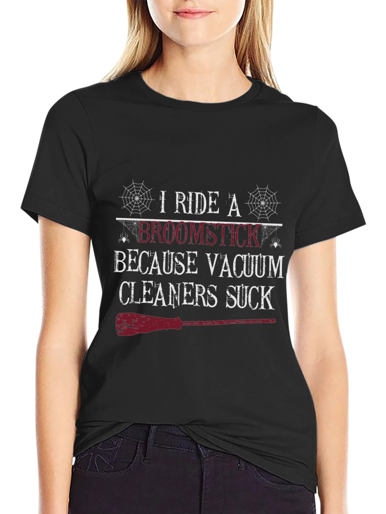 I Ride A Broomstick Halloween T-Shirt