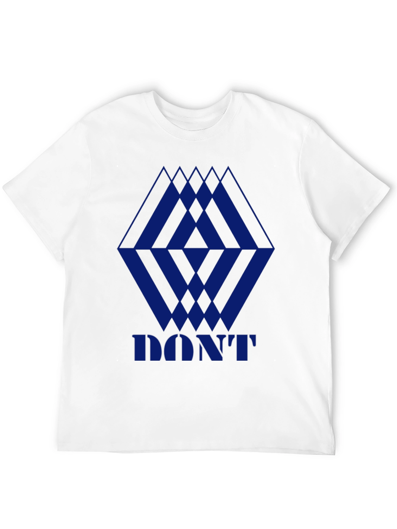 Geometric Print Mens Black Graphic Tee