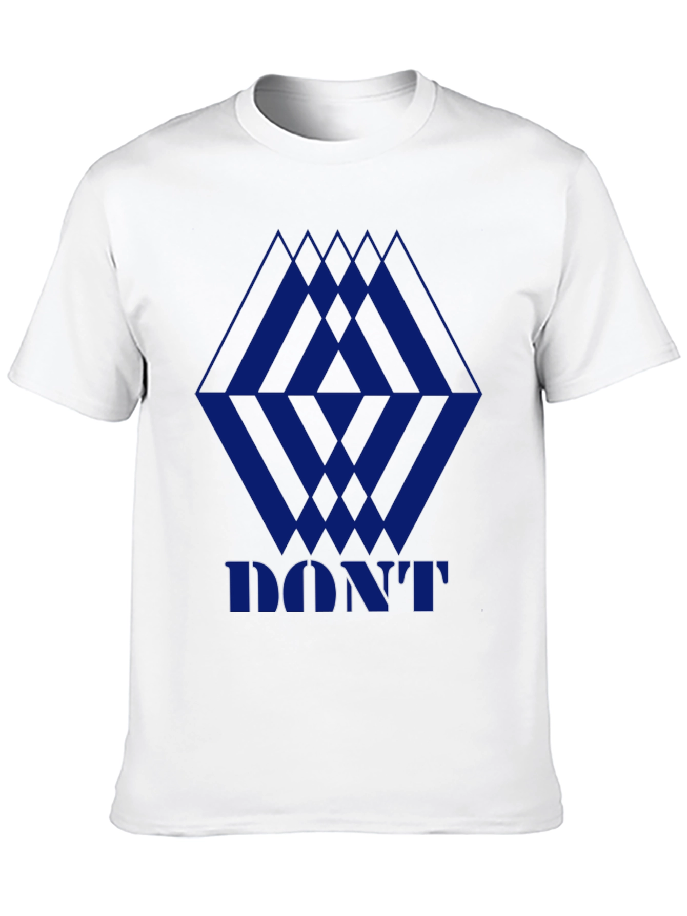 Geometric Print Mens Black Graphic Tee
