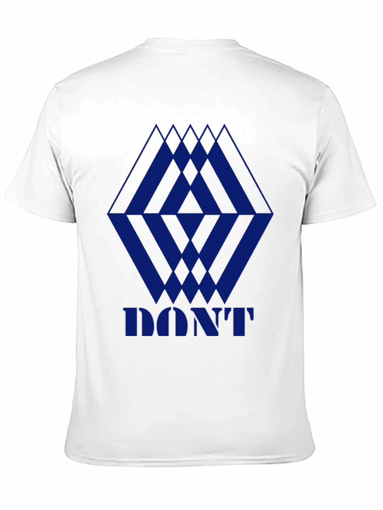 Geometric Print Mens Black Graphic Tee
