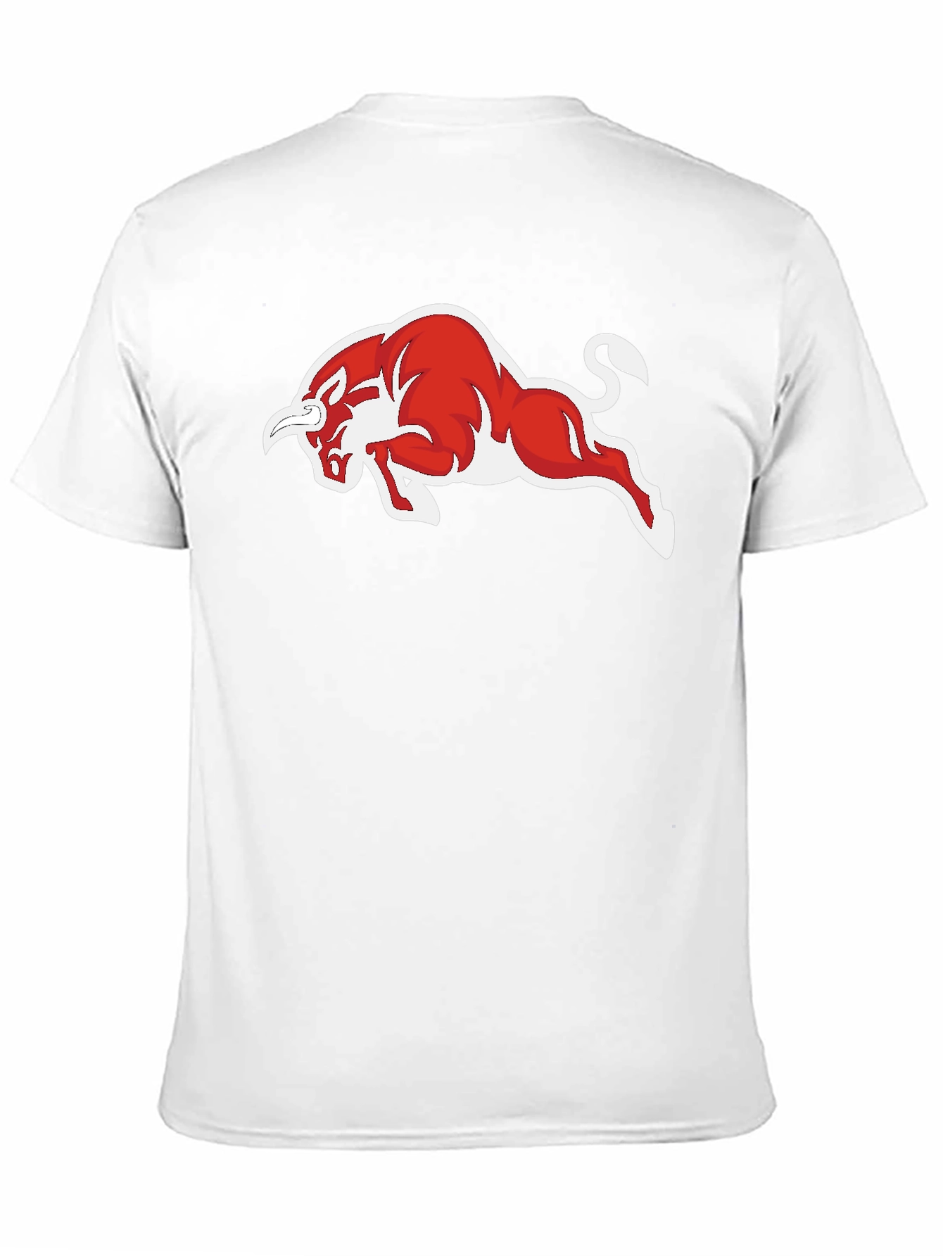 Black T-Shirt with Red Bull Graphic