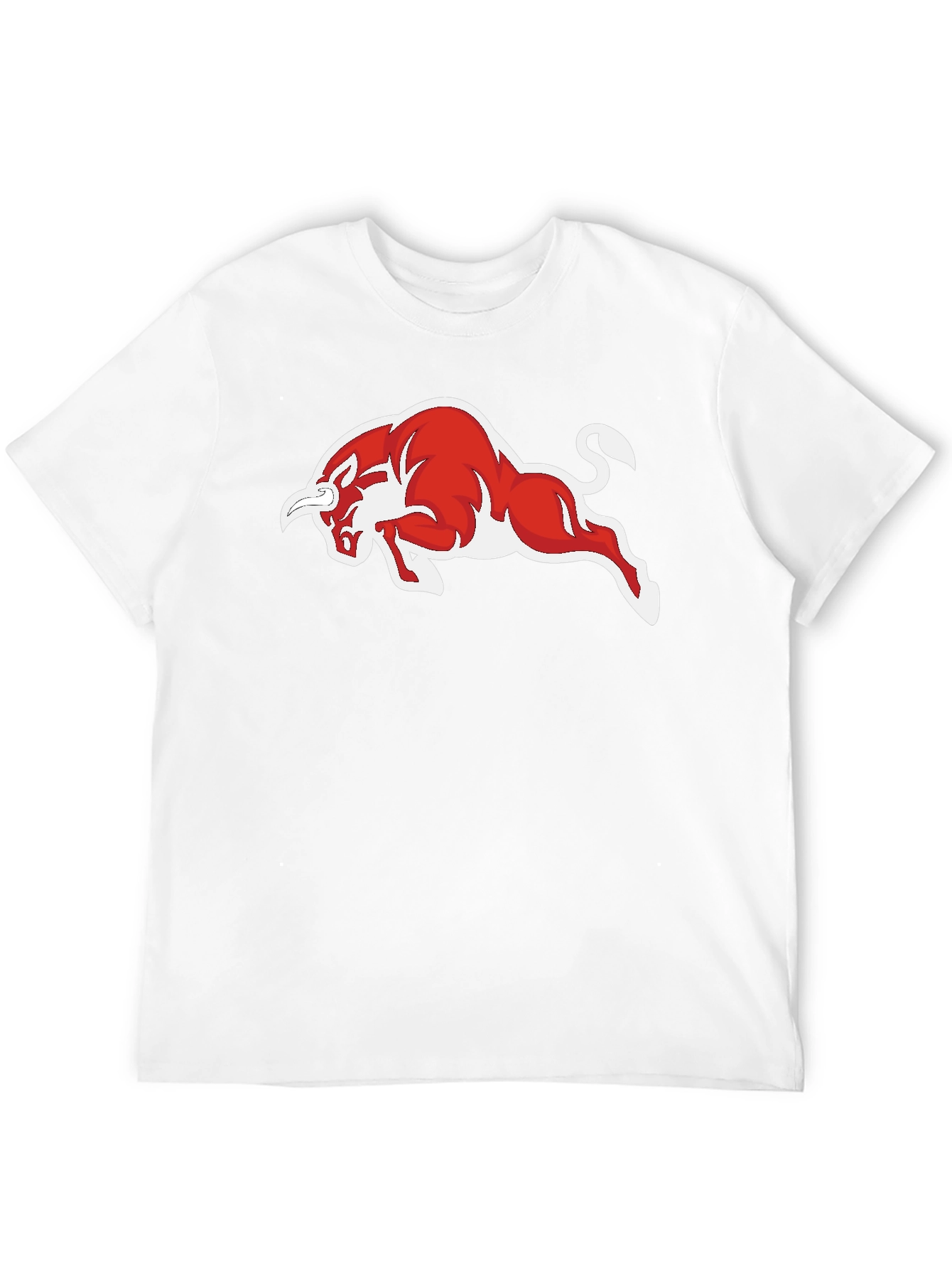Black T-Shirt with Red Bull Graphic
