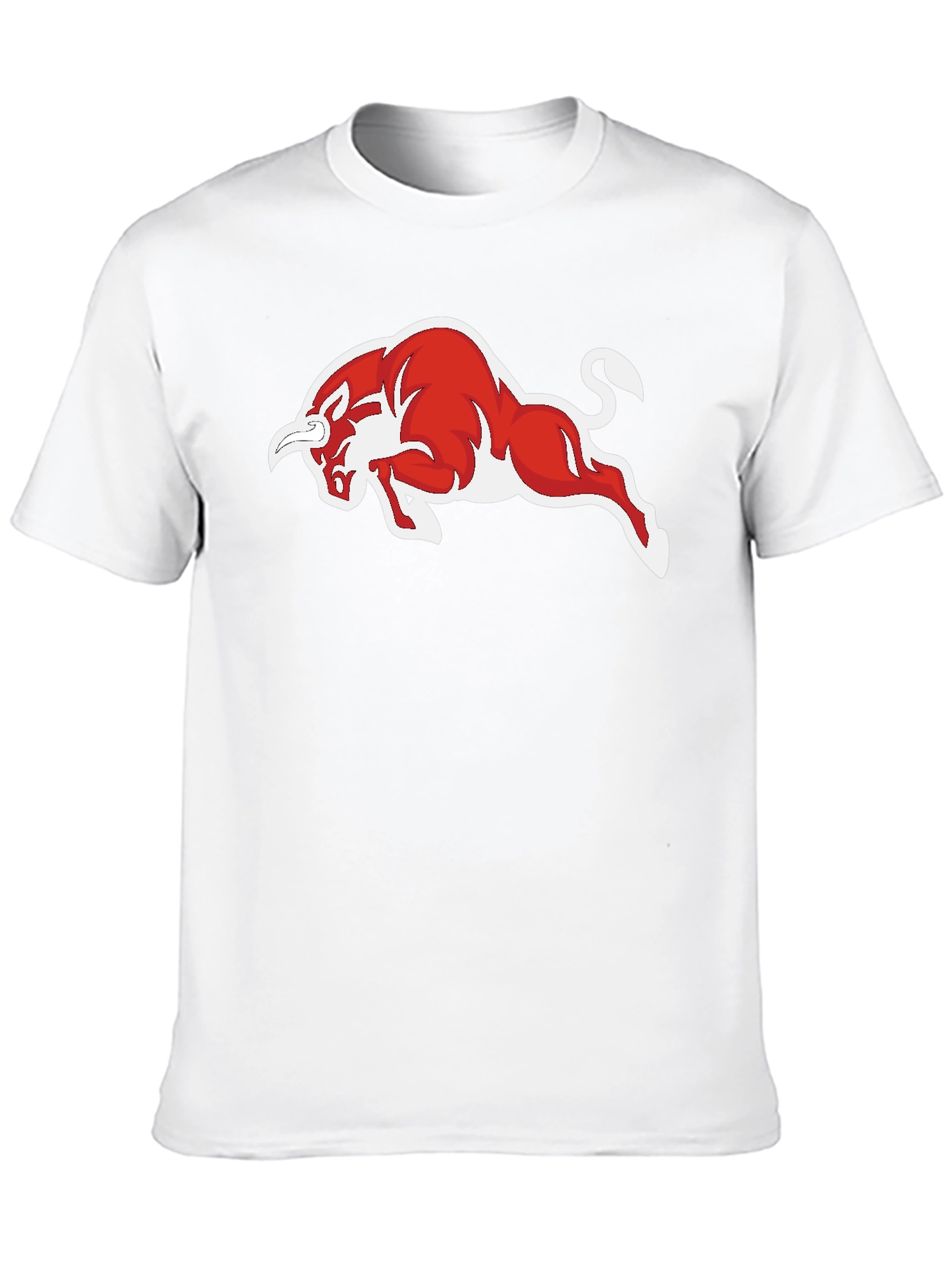 Black T-Shirt with Red Bull Graphic