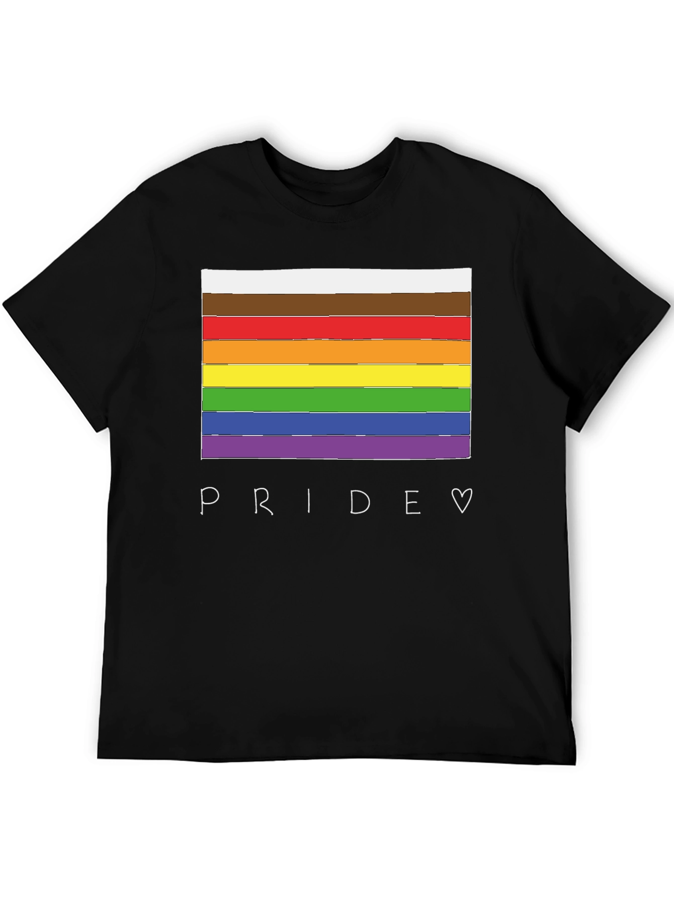 Pride Flag T-Shirt - LGBTQ+ Rainbow Graphic Tee