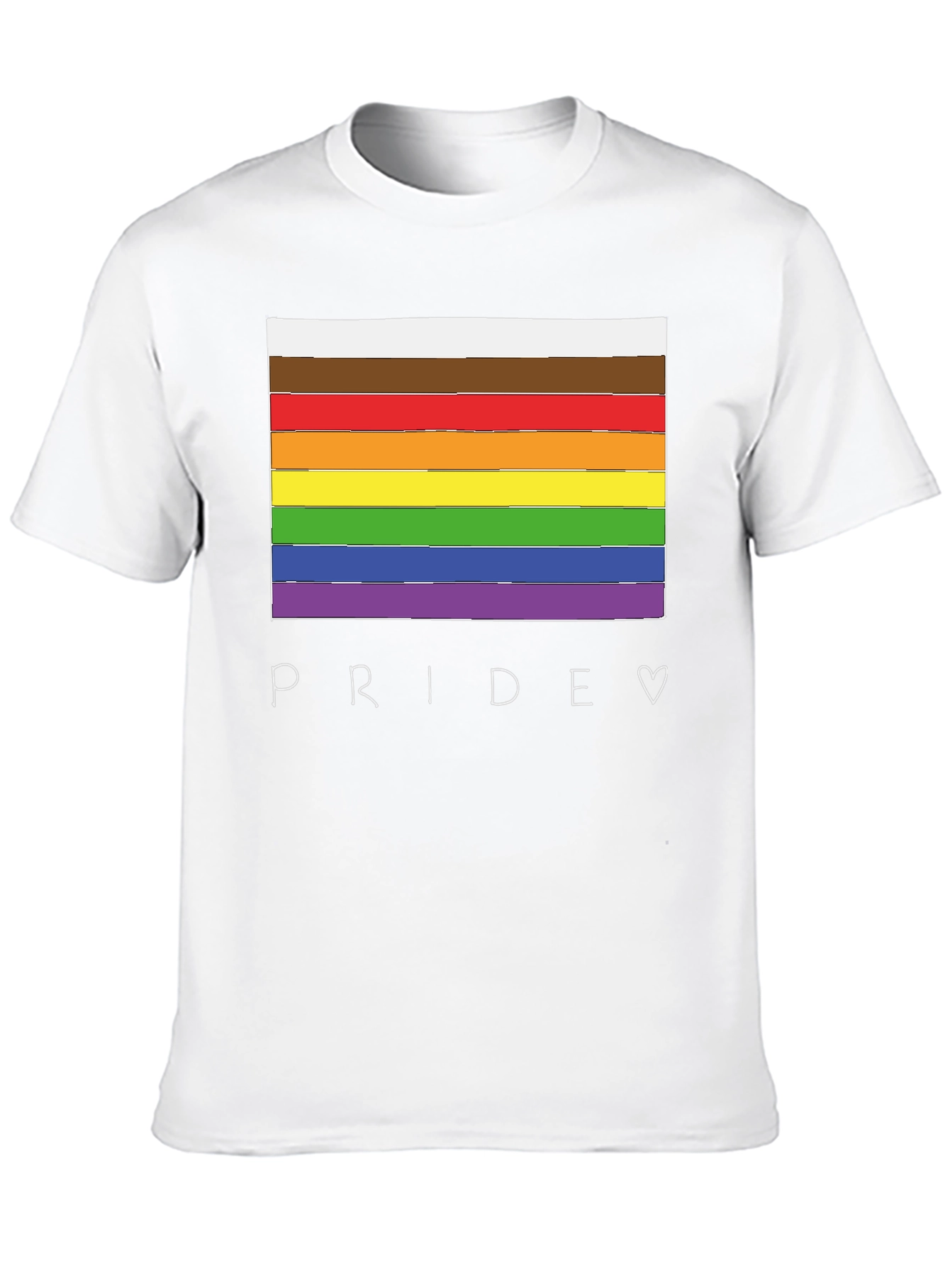 Pride Flag T-Shirt - LGBTQ+ Rainbow Graphic Tee