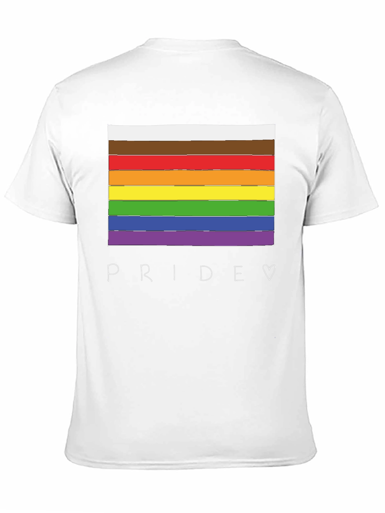 Pride Flag T-Shirt - LGBTQ+ Rainbow Graphic Tee