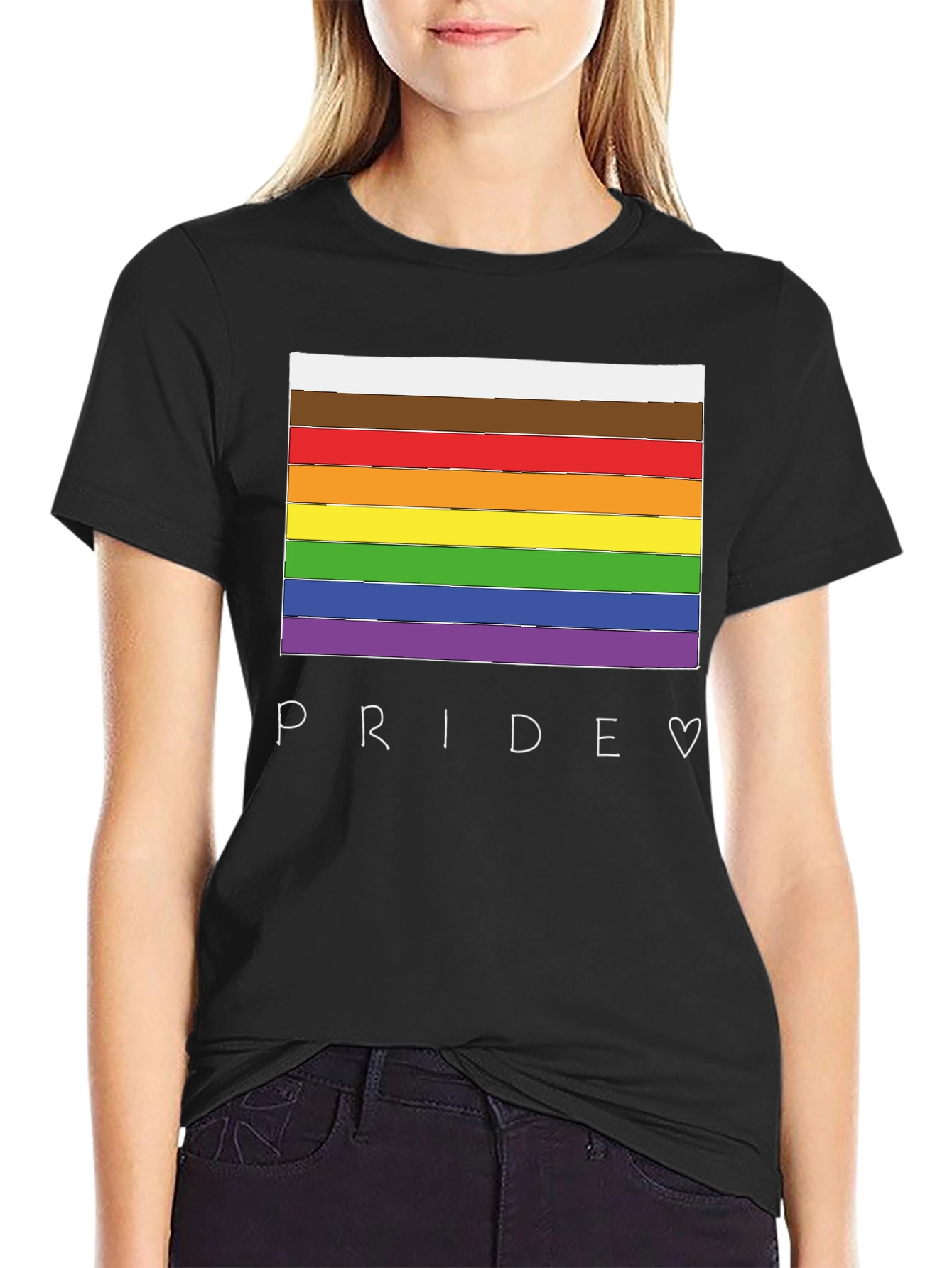 Pride Flag T-Shirt - LGBTQ+ Rainbow Graphic Tee