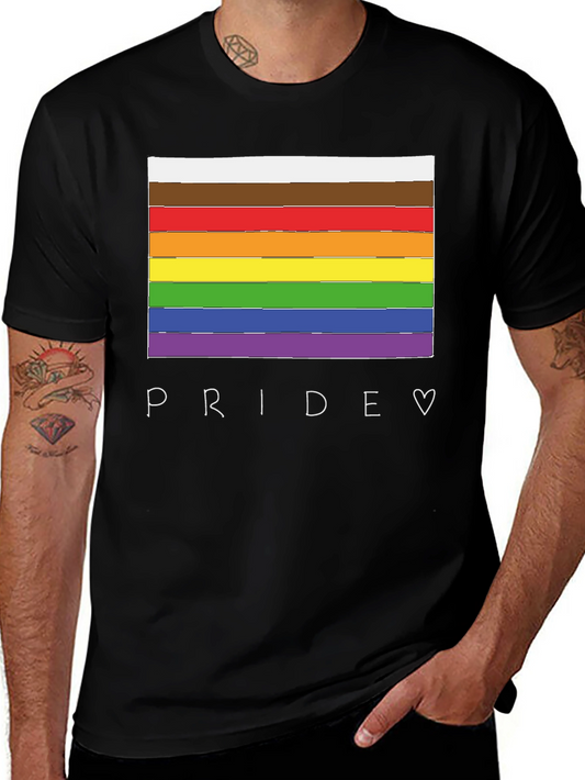 Pride Flag T-Shirt - LGBTQ+ Rainbow Graphic Tee