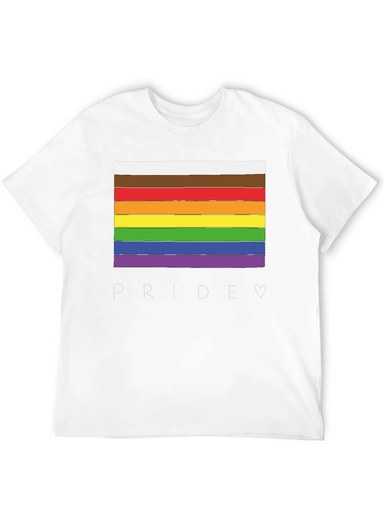 Pride Flag T-Shirt - LGBTQ+ Rainbow Graphic Tee