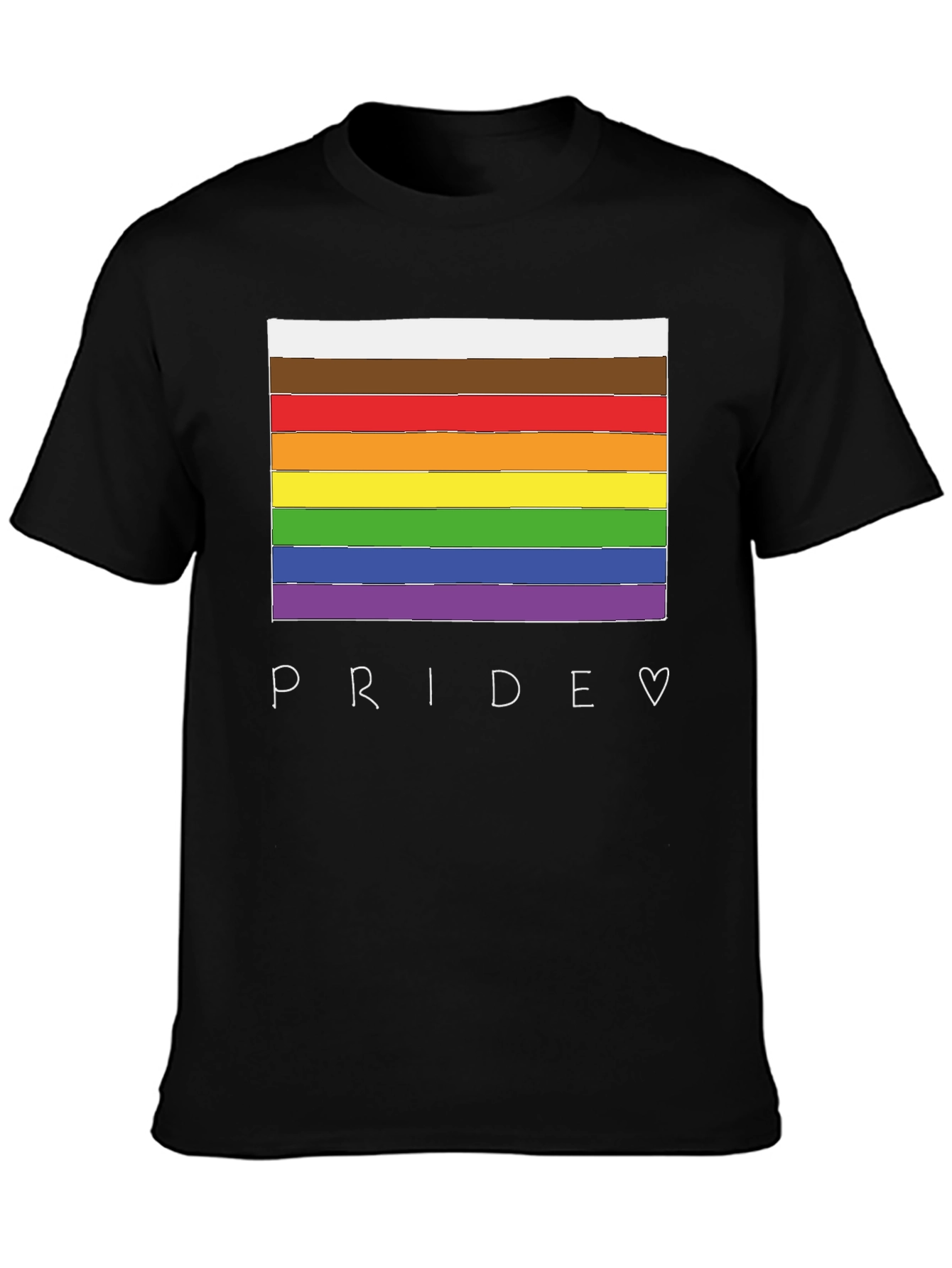 Pride Flag T-Shirt - LGBTQ+ Rainbow Graphic Tee