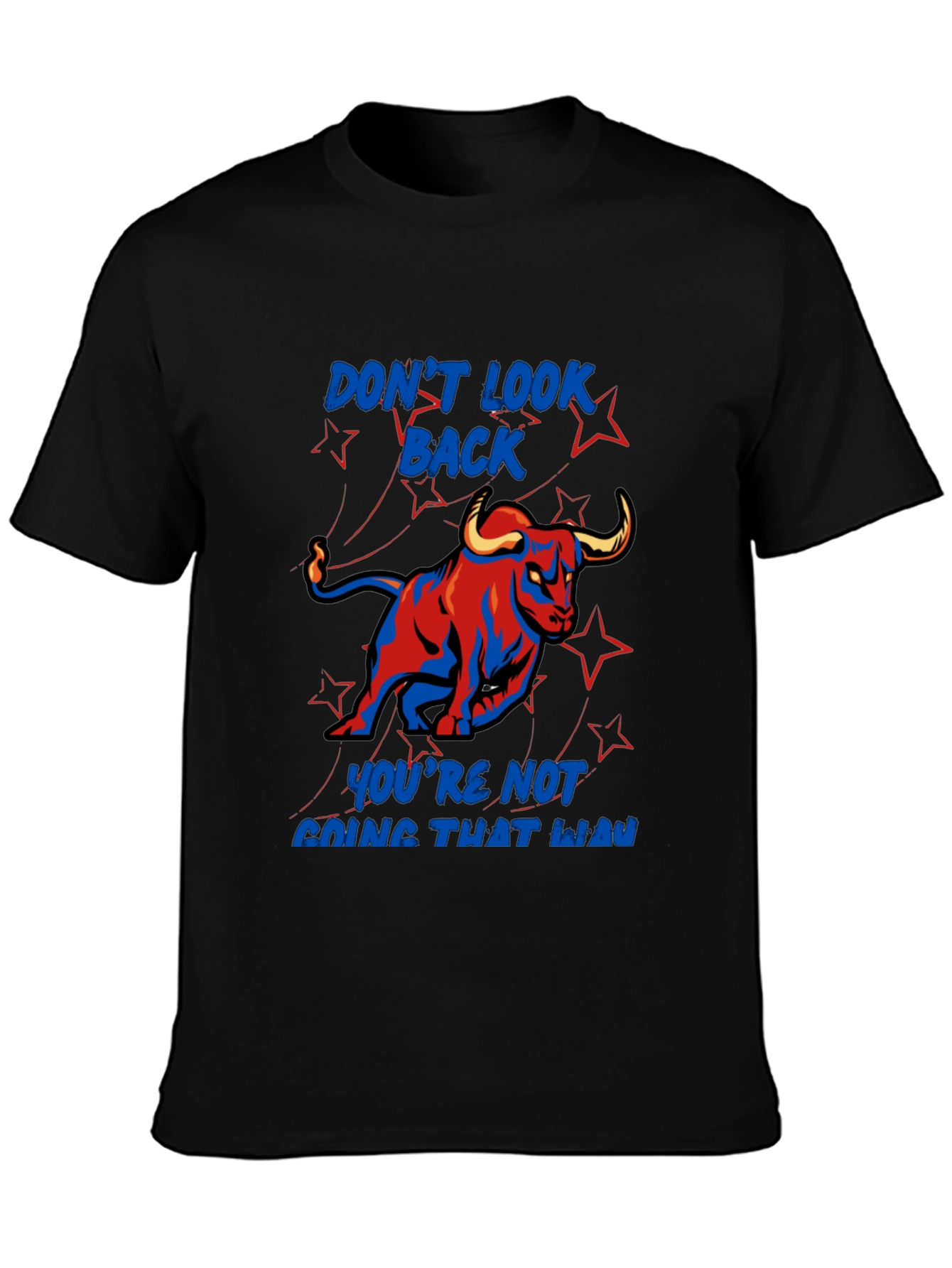 Dont Look Back Graphic Tee - Black