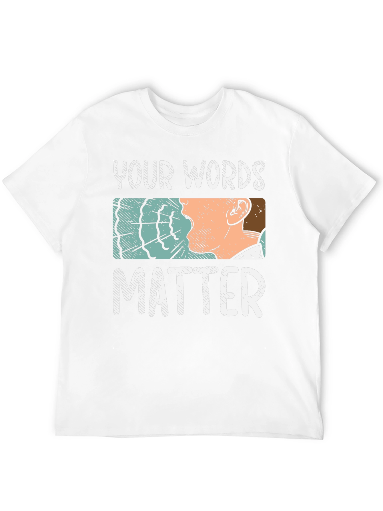 Your Words Matter Graphic Tee - Black