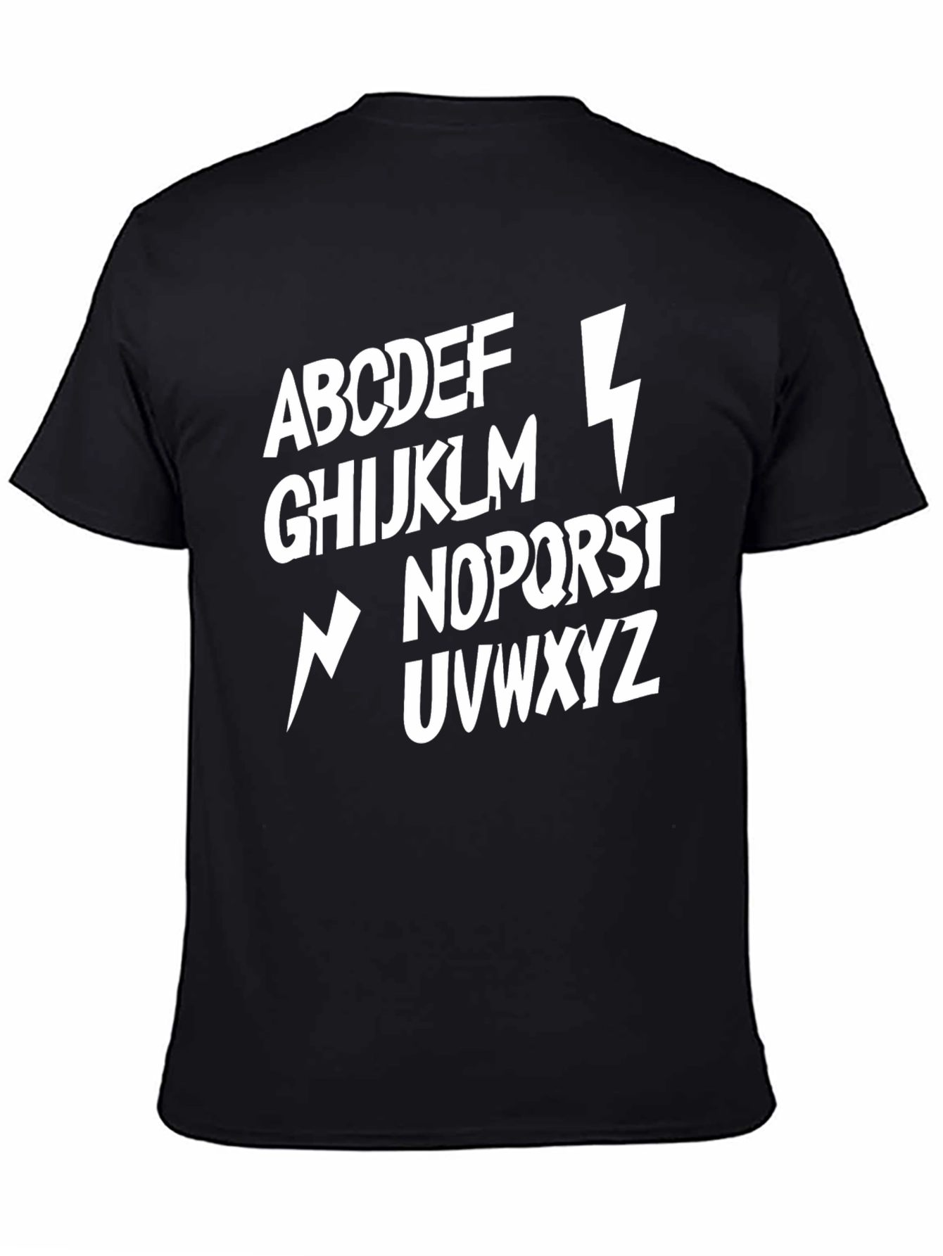 Alphabet Lightning Bolt T-Shirt