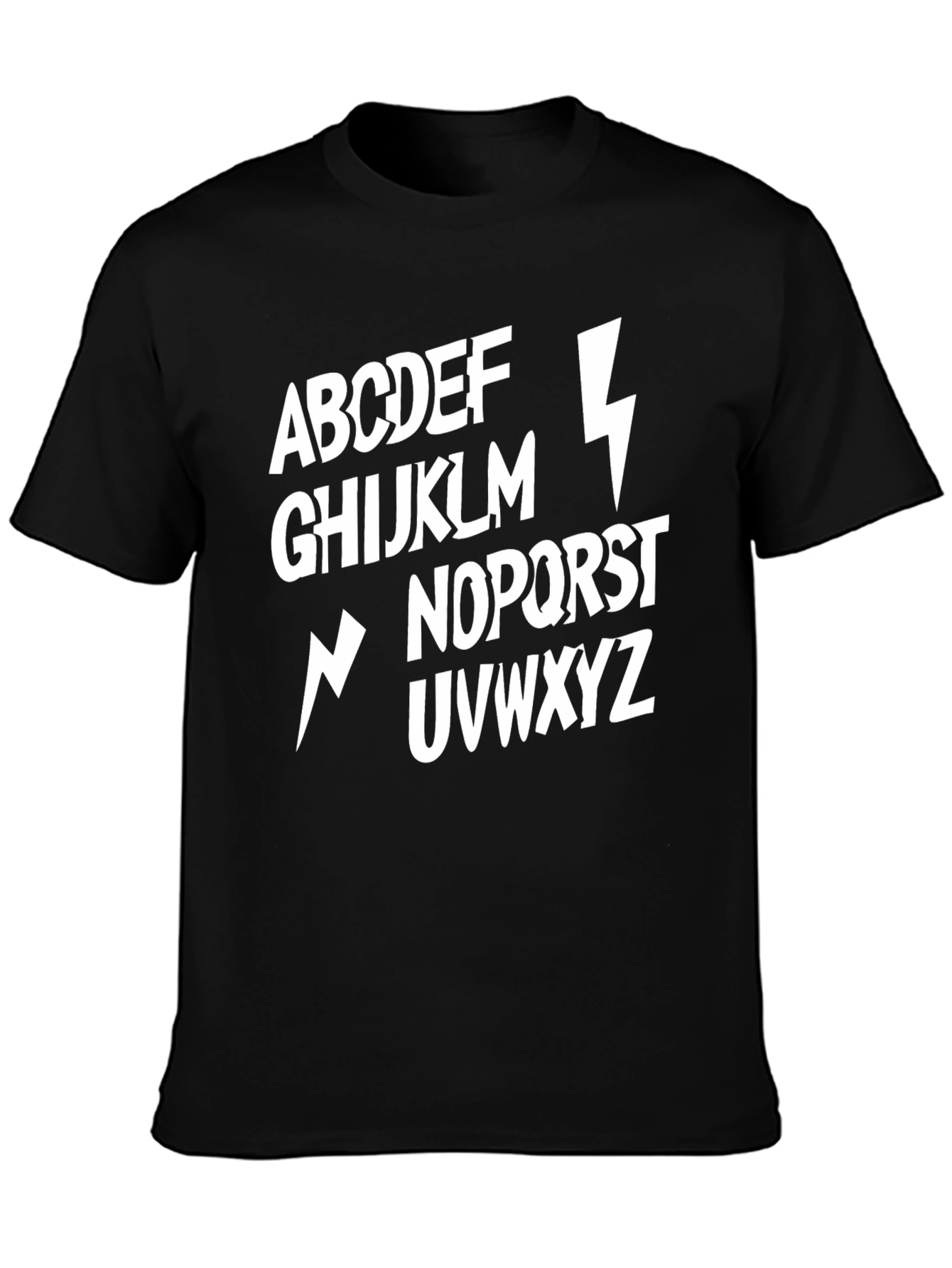 Alphabet Lightning Bolt T-Shirt
