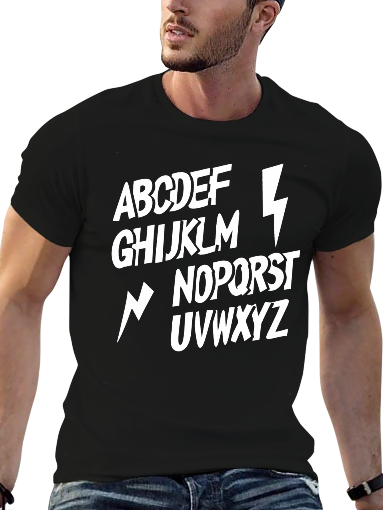 Alphabet Lightning Bolt T-Shirt