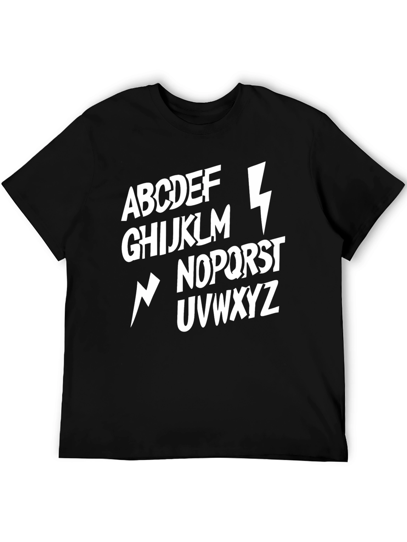 Alphabet Lightning Bolt T-Shirt