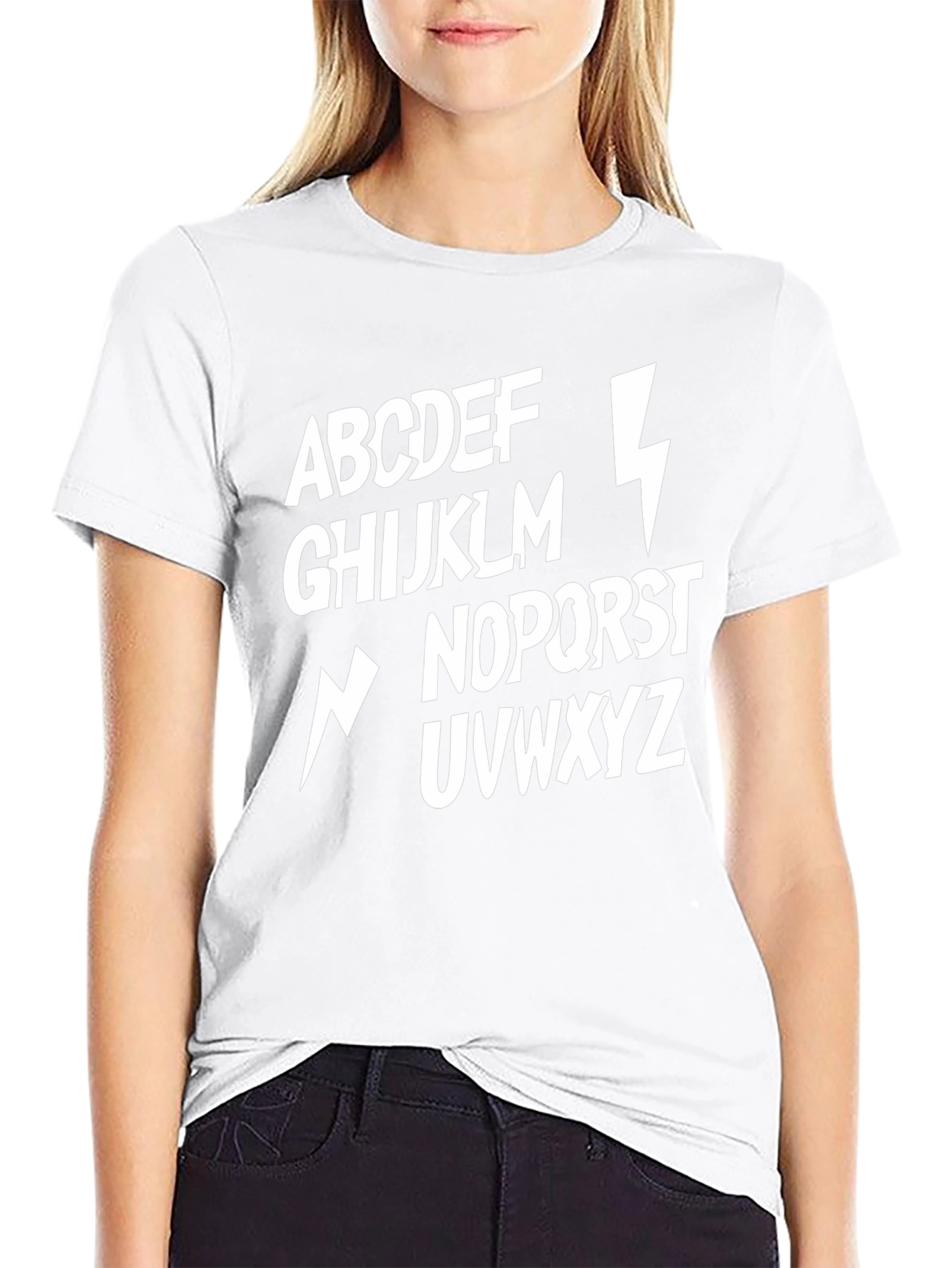 Alphabet Lightning Bolt T-Shirt