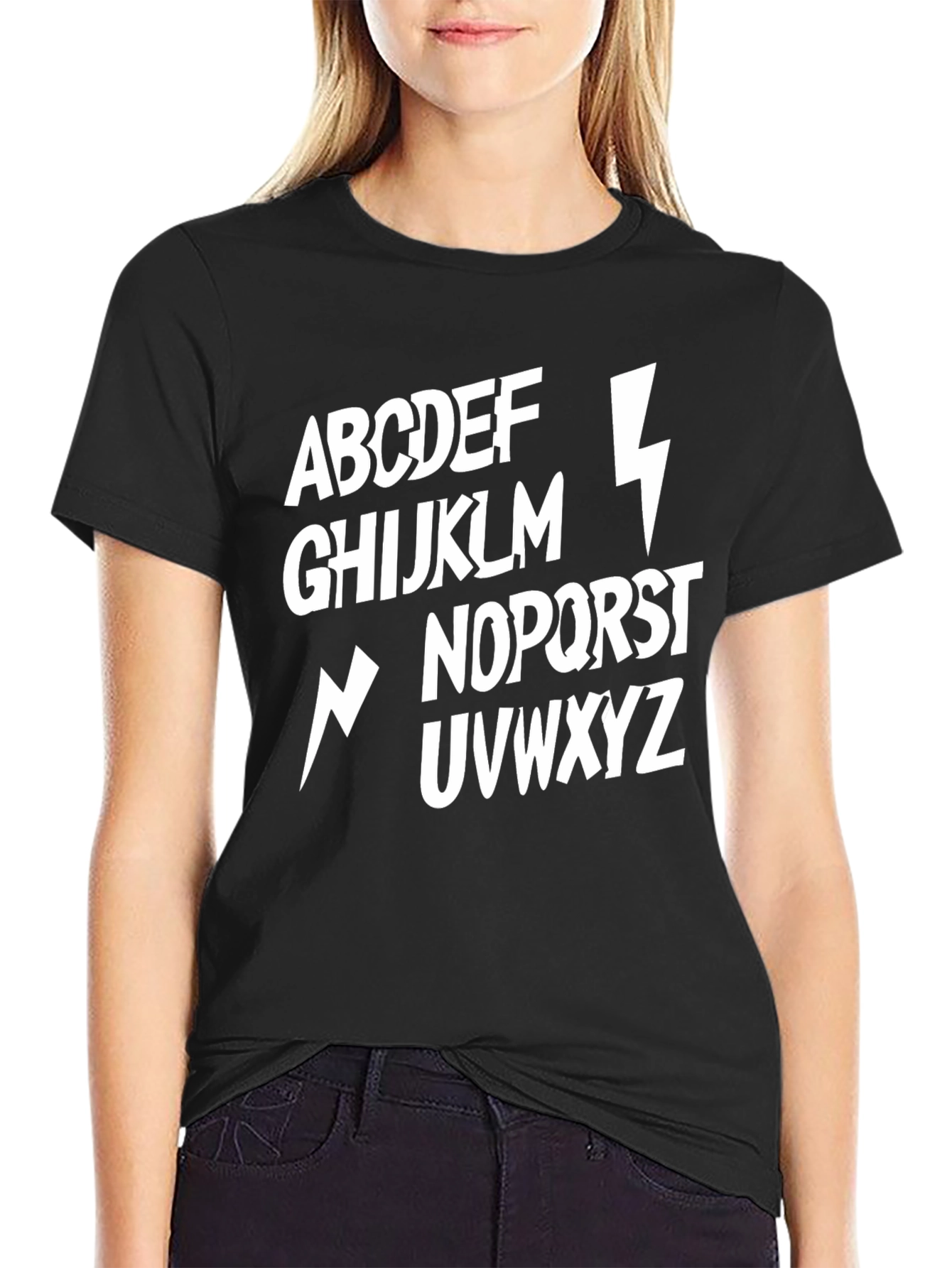 Alphabet Lightning Bolt T-Shirt
