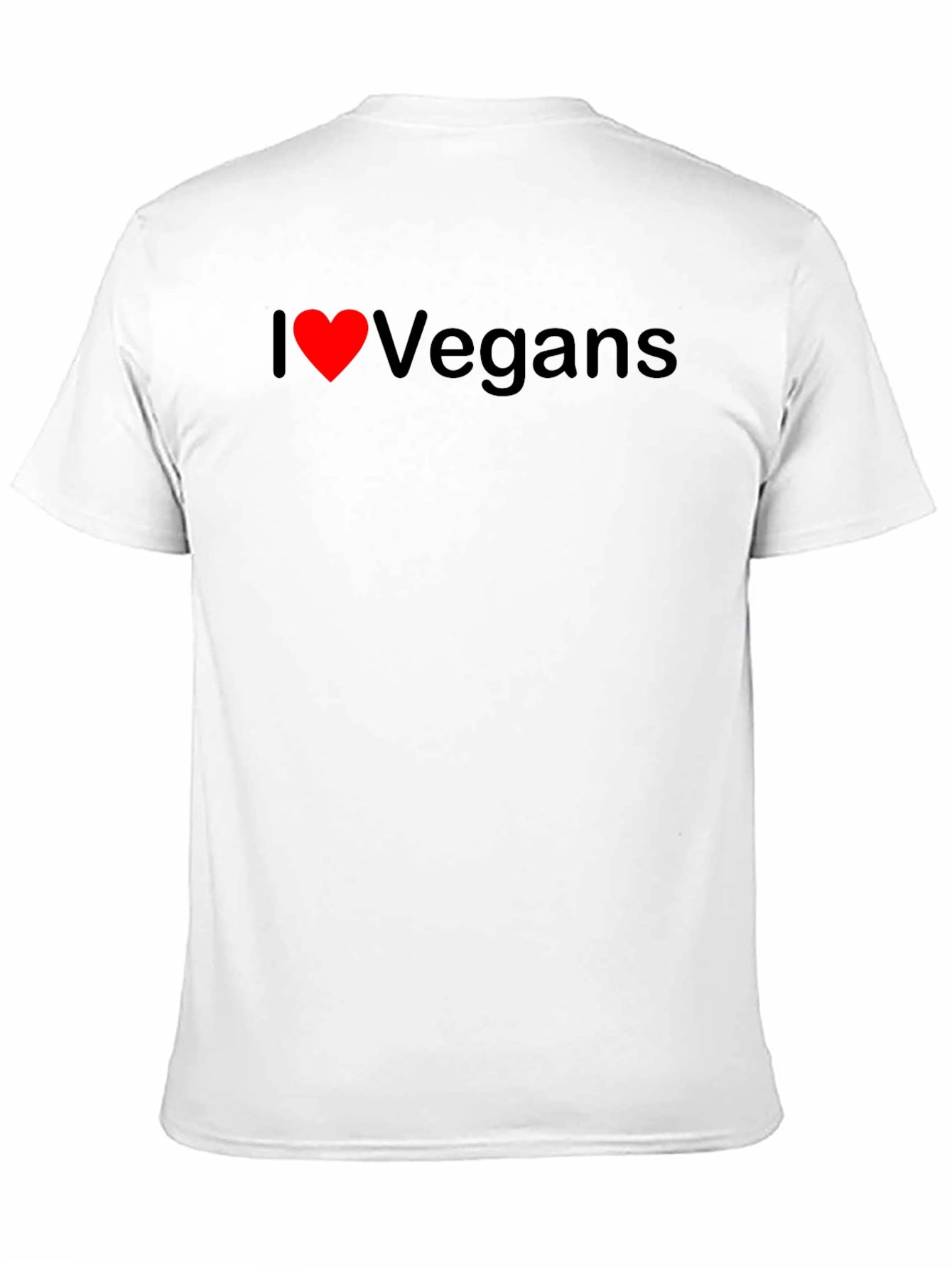 I Heart Vegans Black T-Shirt - Show Your Love!