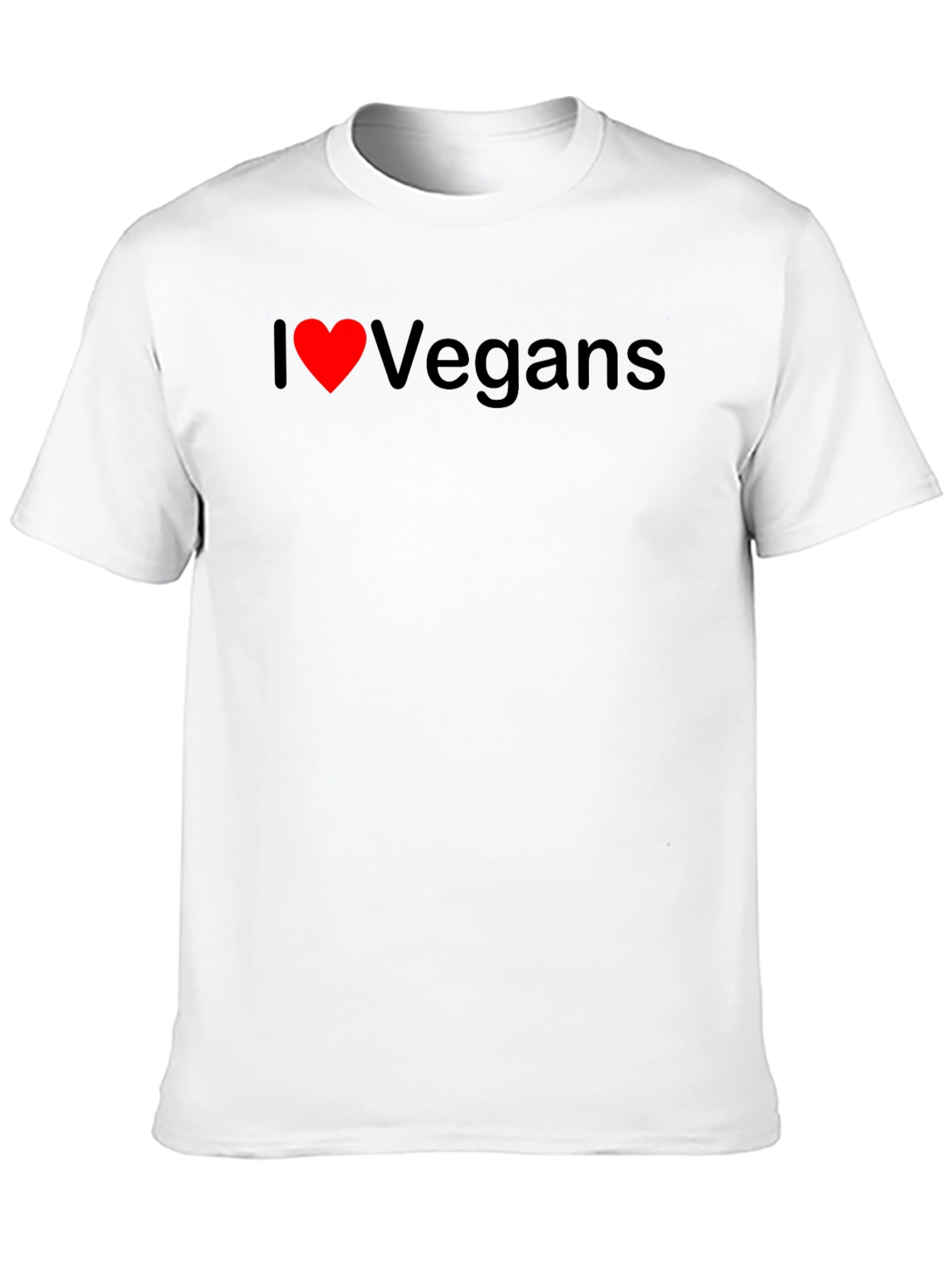 I Heart Vegans Black T-Shirt - Show Your Love!