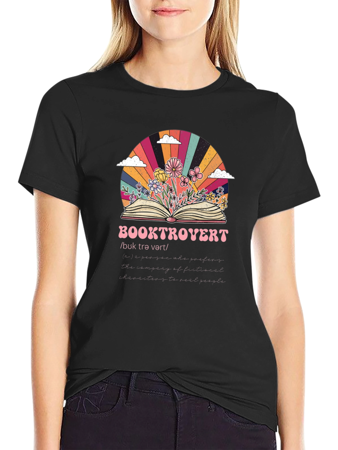 Booktrovert Graphic T-Shirt - Book Lover Apparel