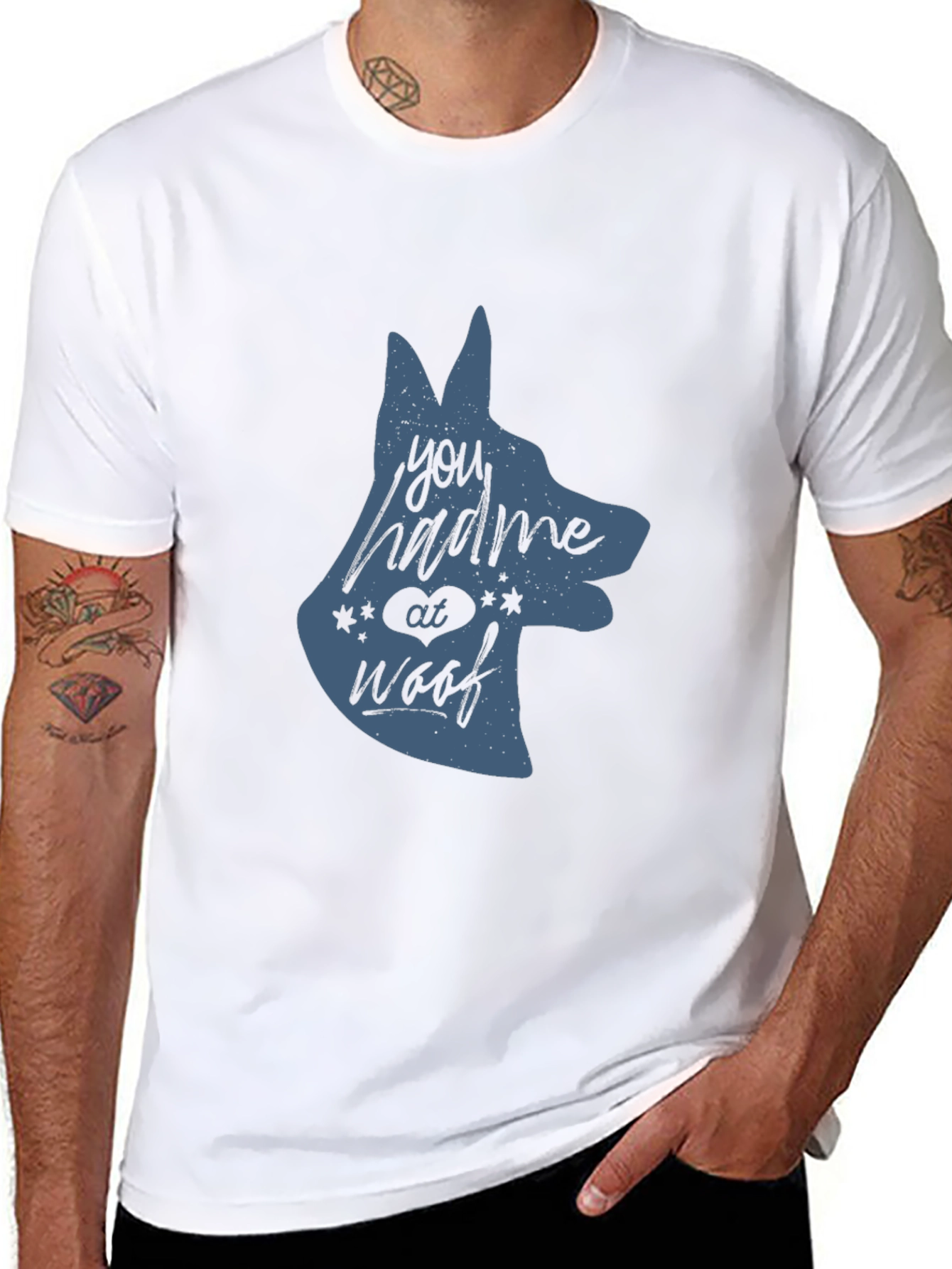 Mens You Had Me At Woof Dog Graphic Tee