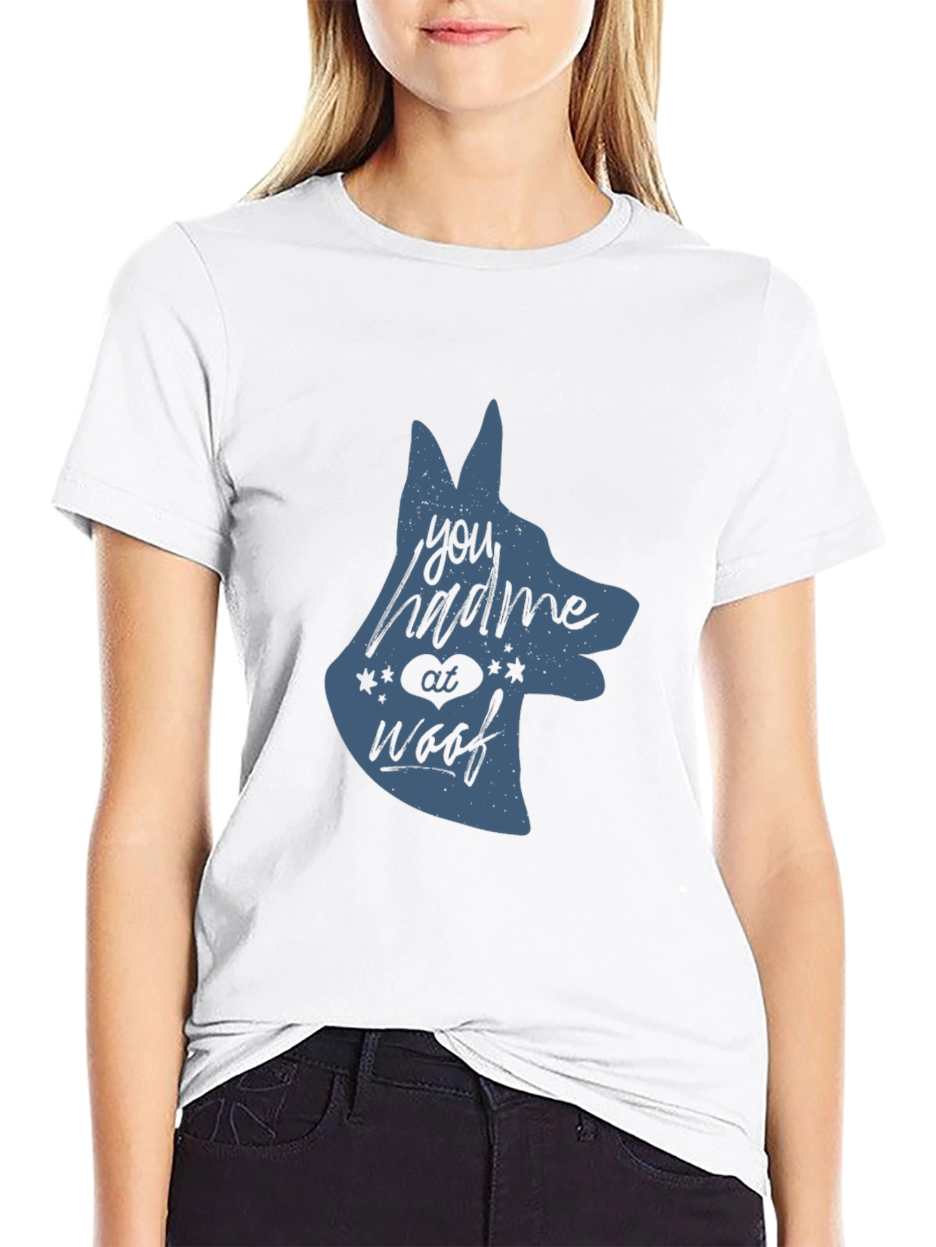 Mens You Had Me At Woof Dog Graphic Tee