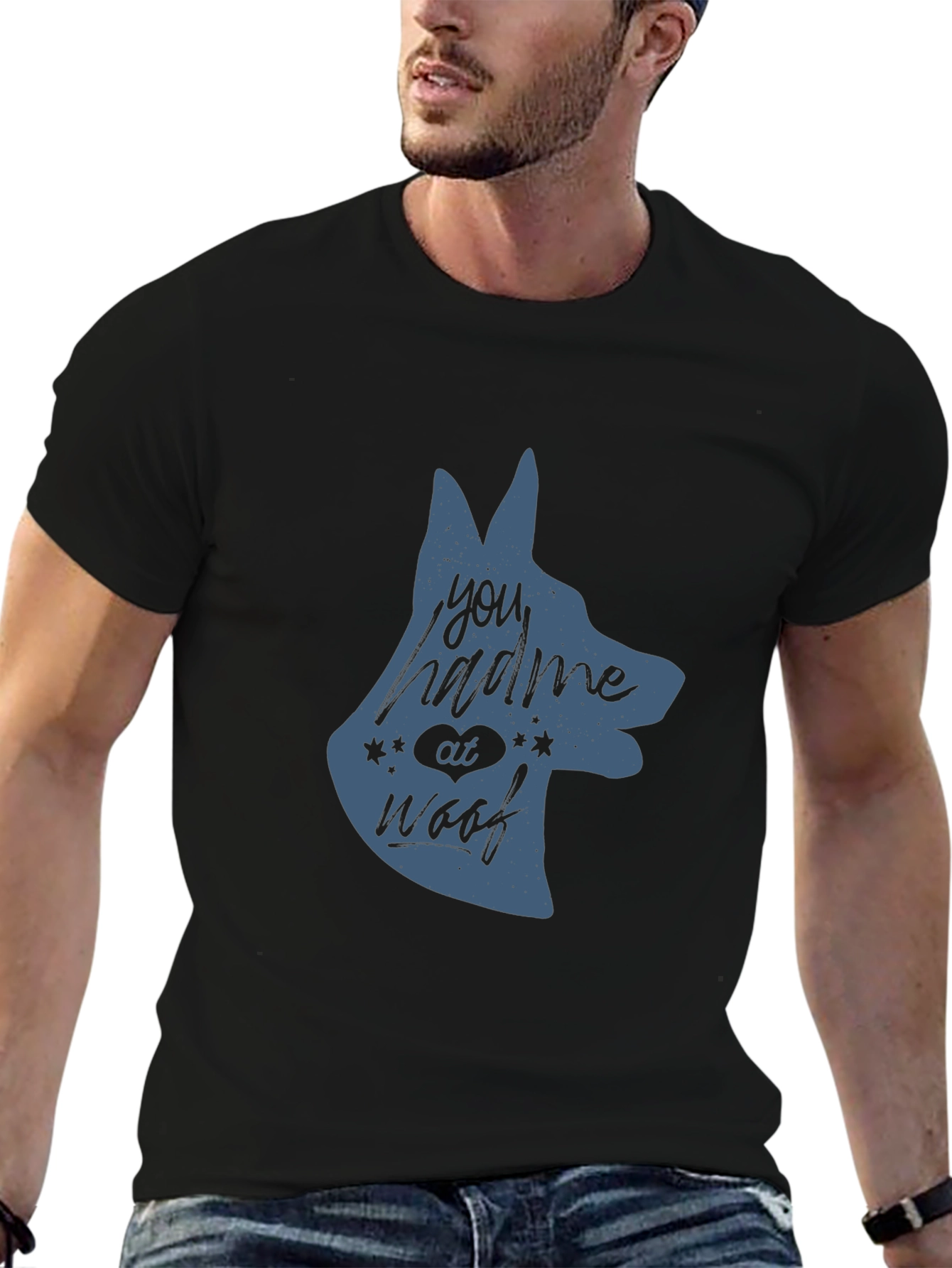 Mens You Had Me At Woof Dog Graphic Tee